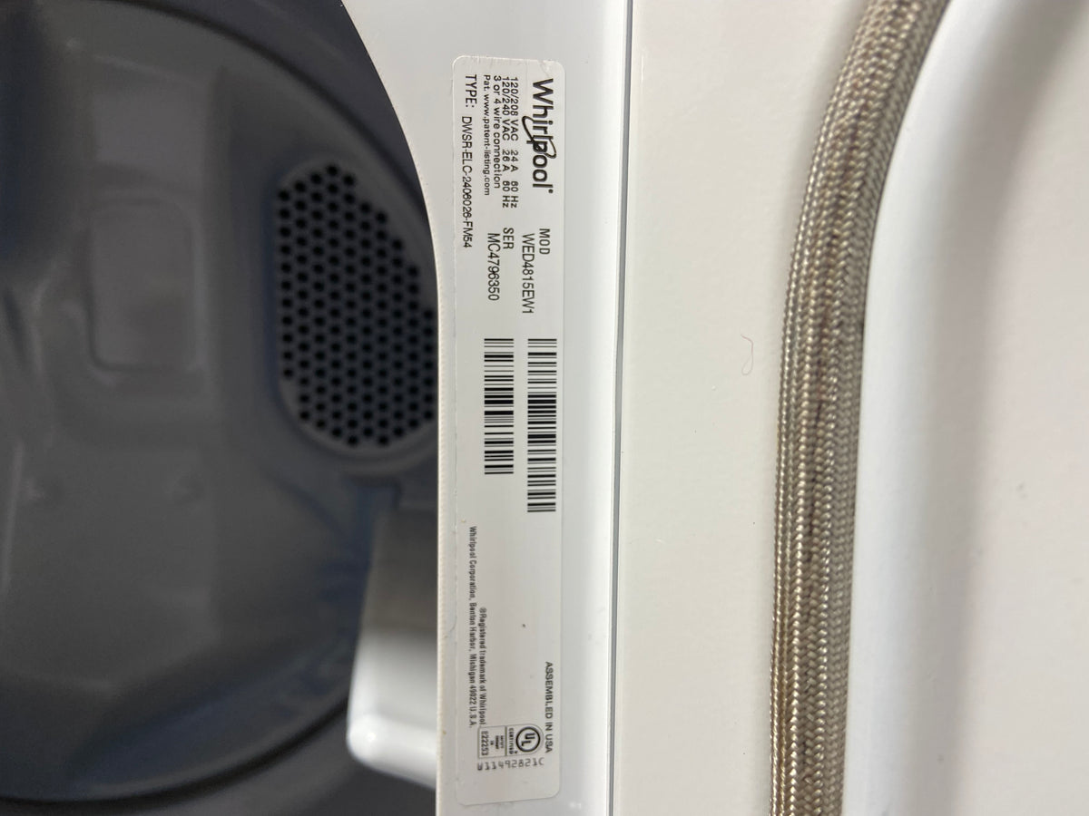 Whirlpool Grey Panel Top Load Washer & Dryer Set