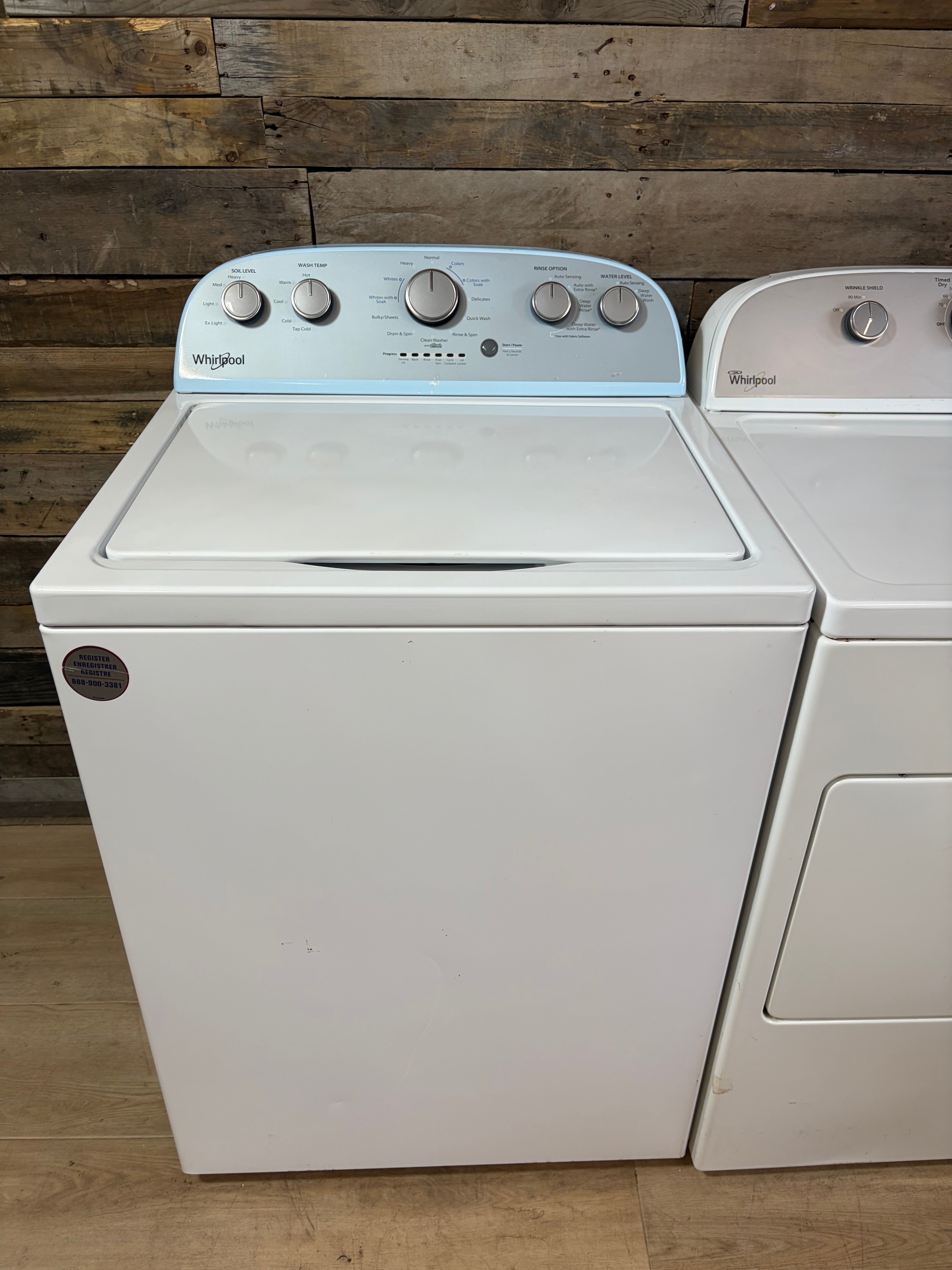Whirlpool Grey Face Top Load Set