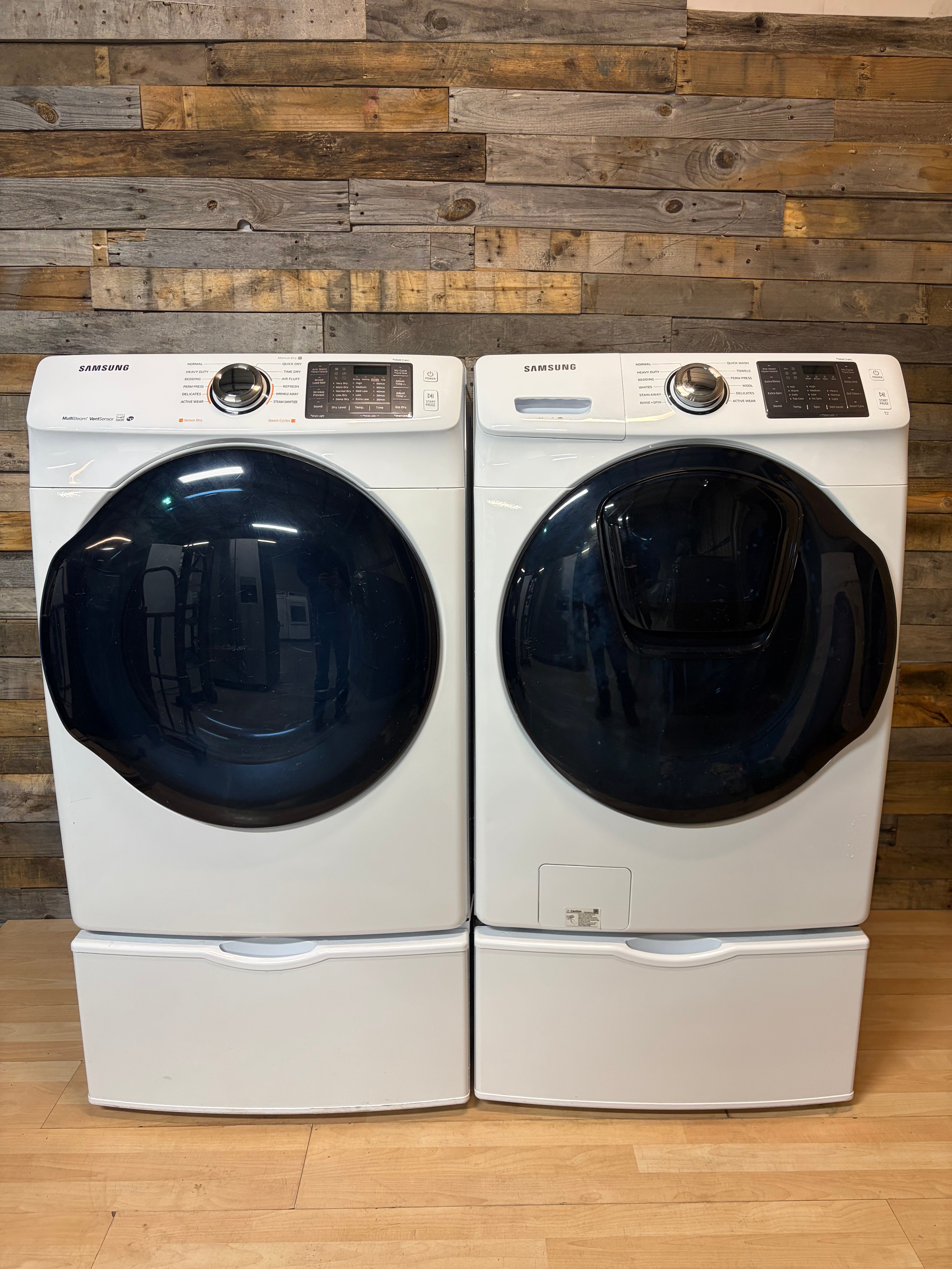 White Samsung Front Load Set