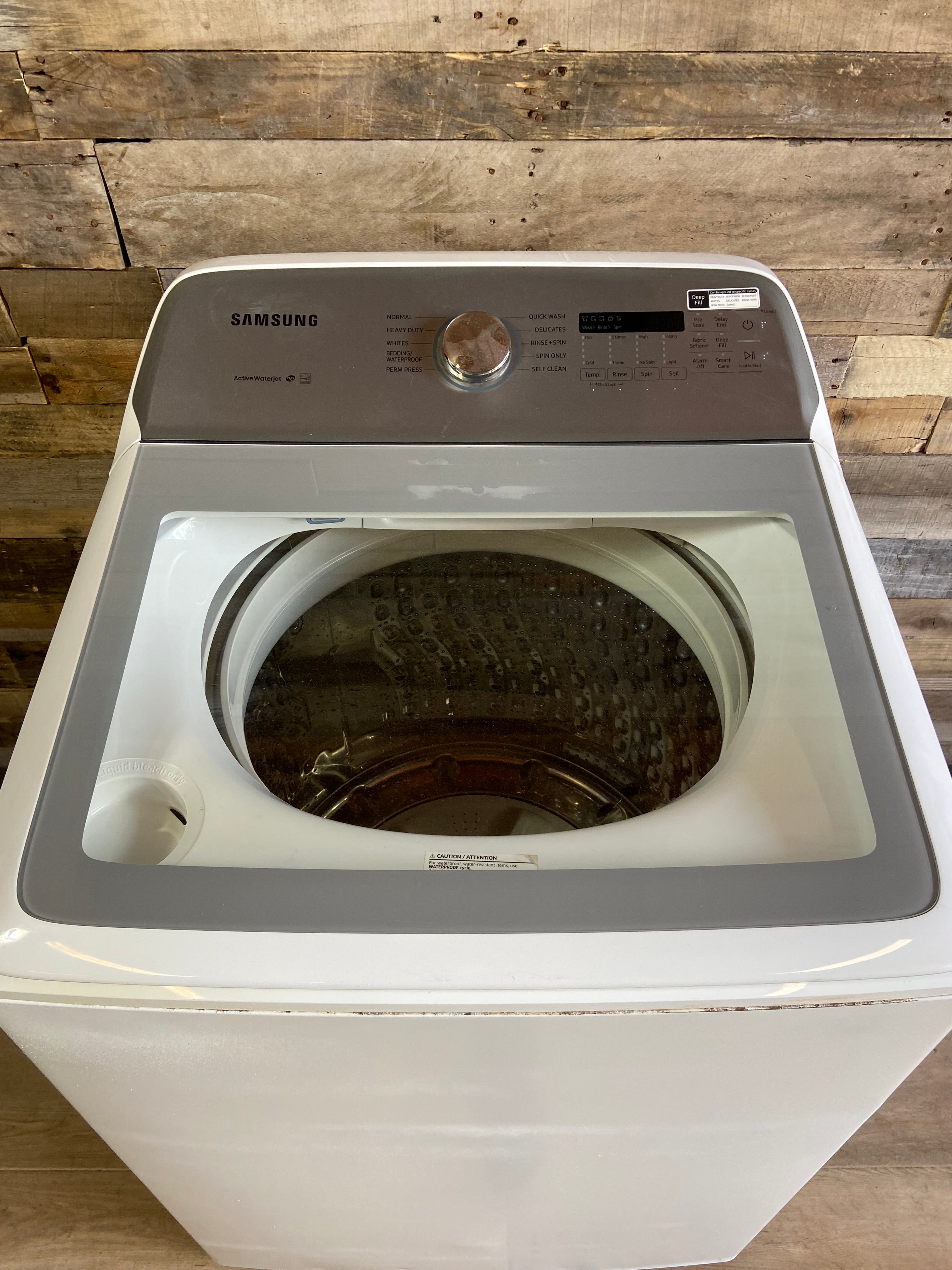 Samsung Top Load Washer with 5.0 Cu. Ft. Capacity, 10 Wash Cycles, Active WaterJet