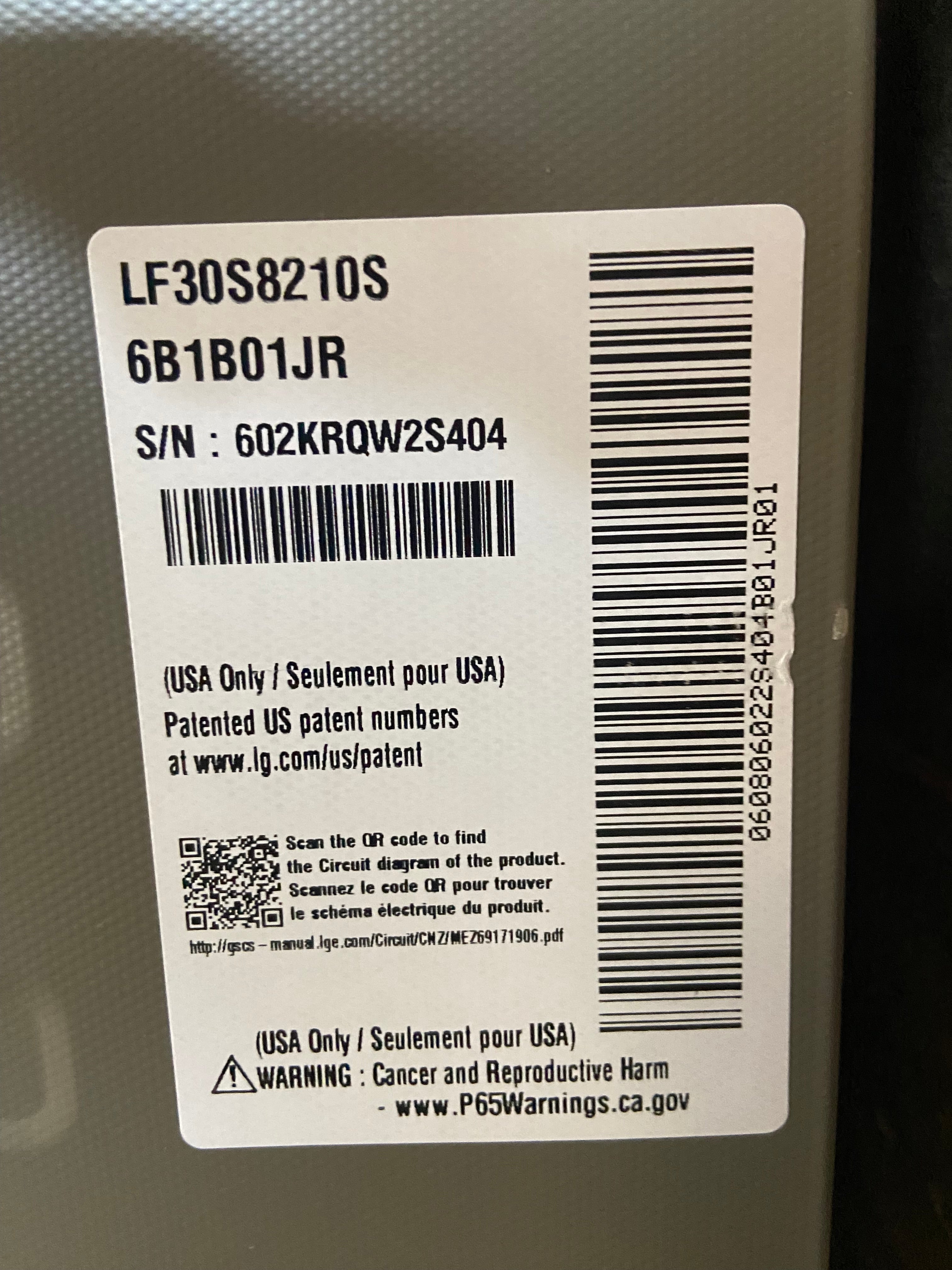 LG 30 cu. ft. Smart Standard-Depth MAX™ 4-Door French Door Refrigerator with Full-Convert Drawer™