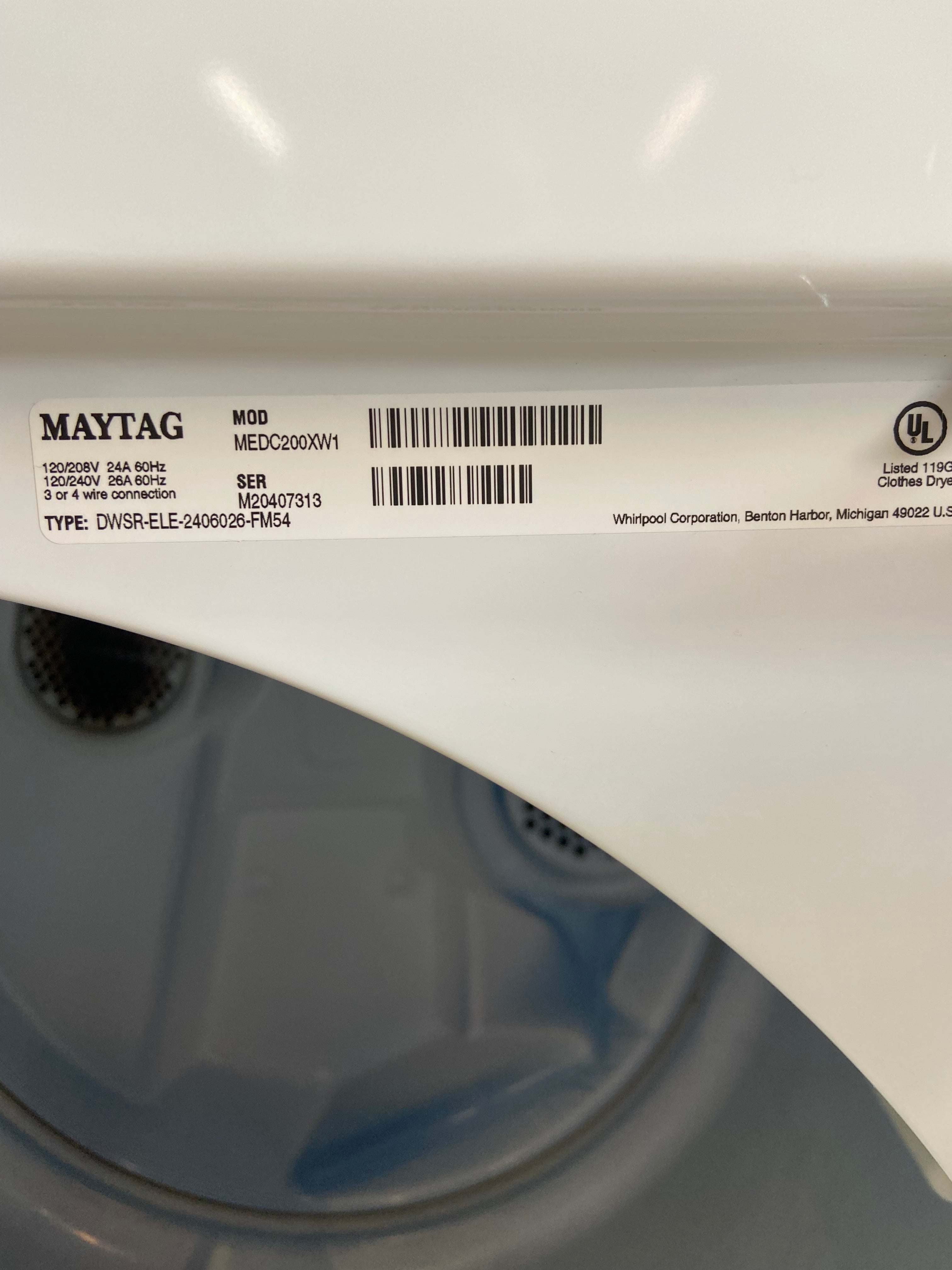 Maytag White Dryer