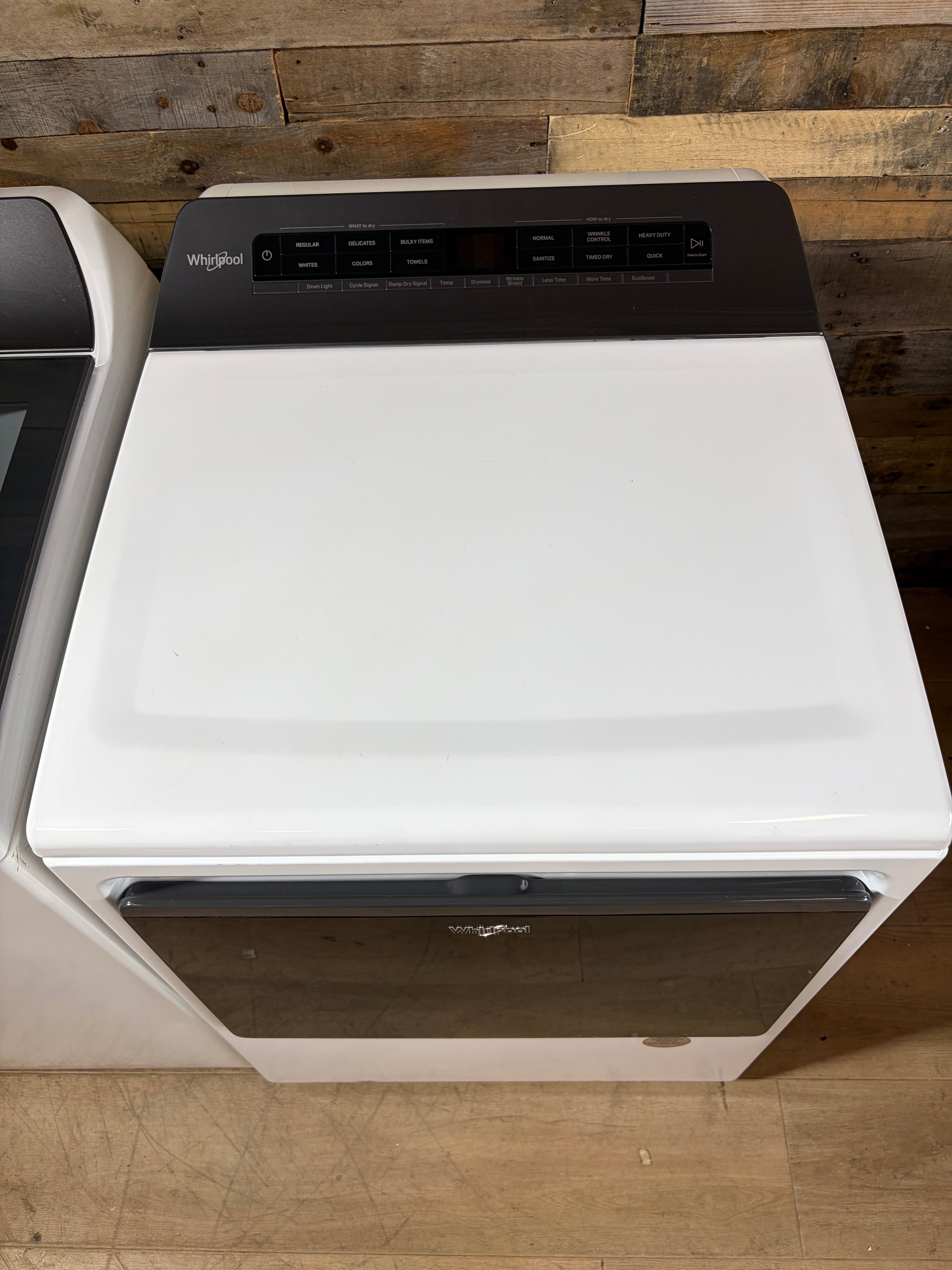 Whirlpool Top Load Glass Lid Washer Dryer Set (Load and Go Dispenser)