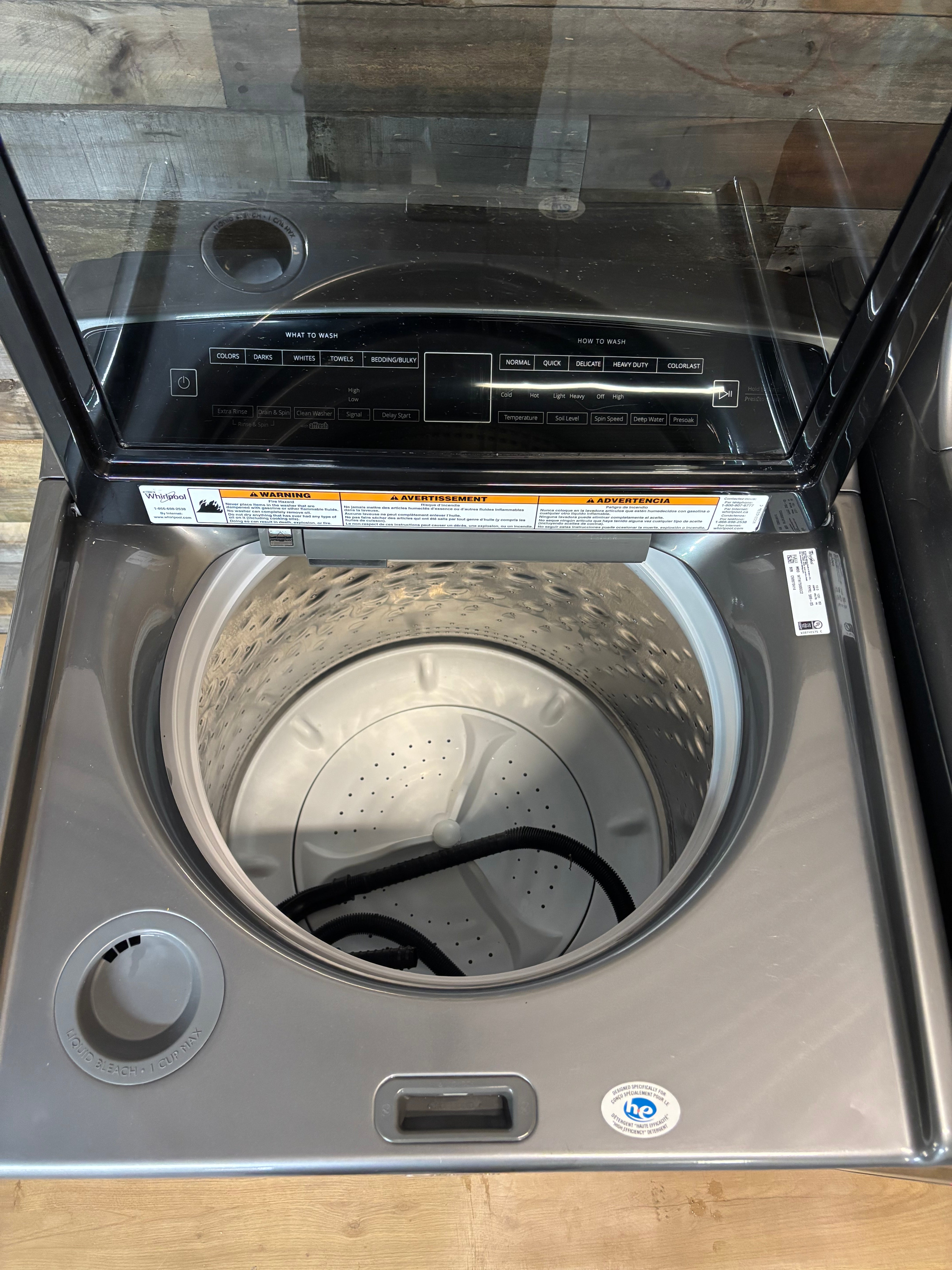 Grey Whirlpool Cabrio Top Load Set
