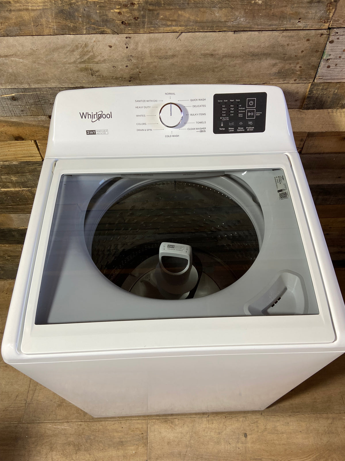 Whirlpool 2in1 Removable Agitator Washer
