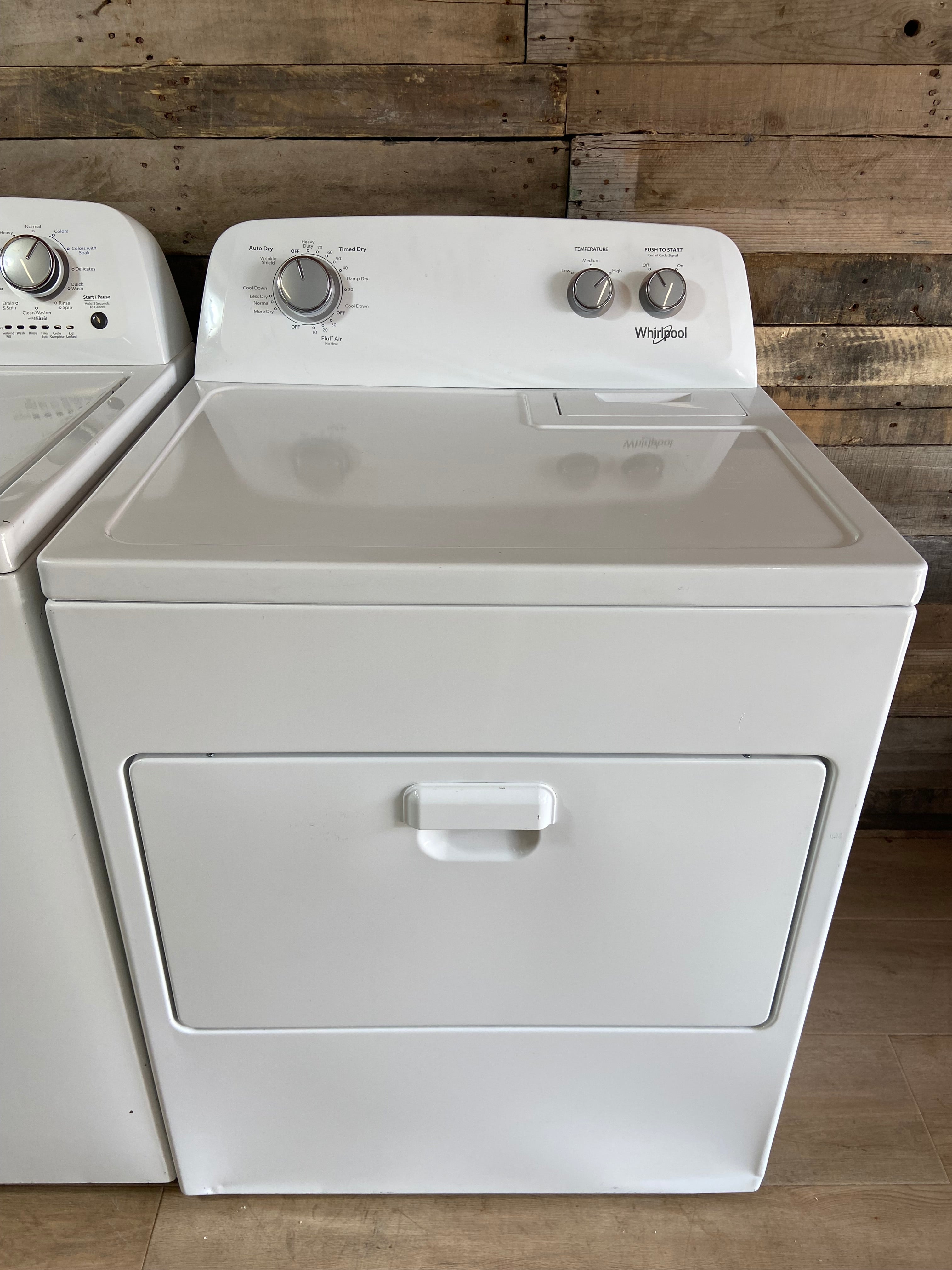 Whirlpool Top Load Stainless Steel Drum Washer Dryer Set