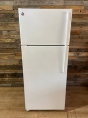 GE White Top Bottom Refrigerator