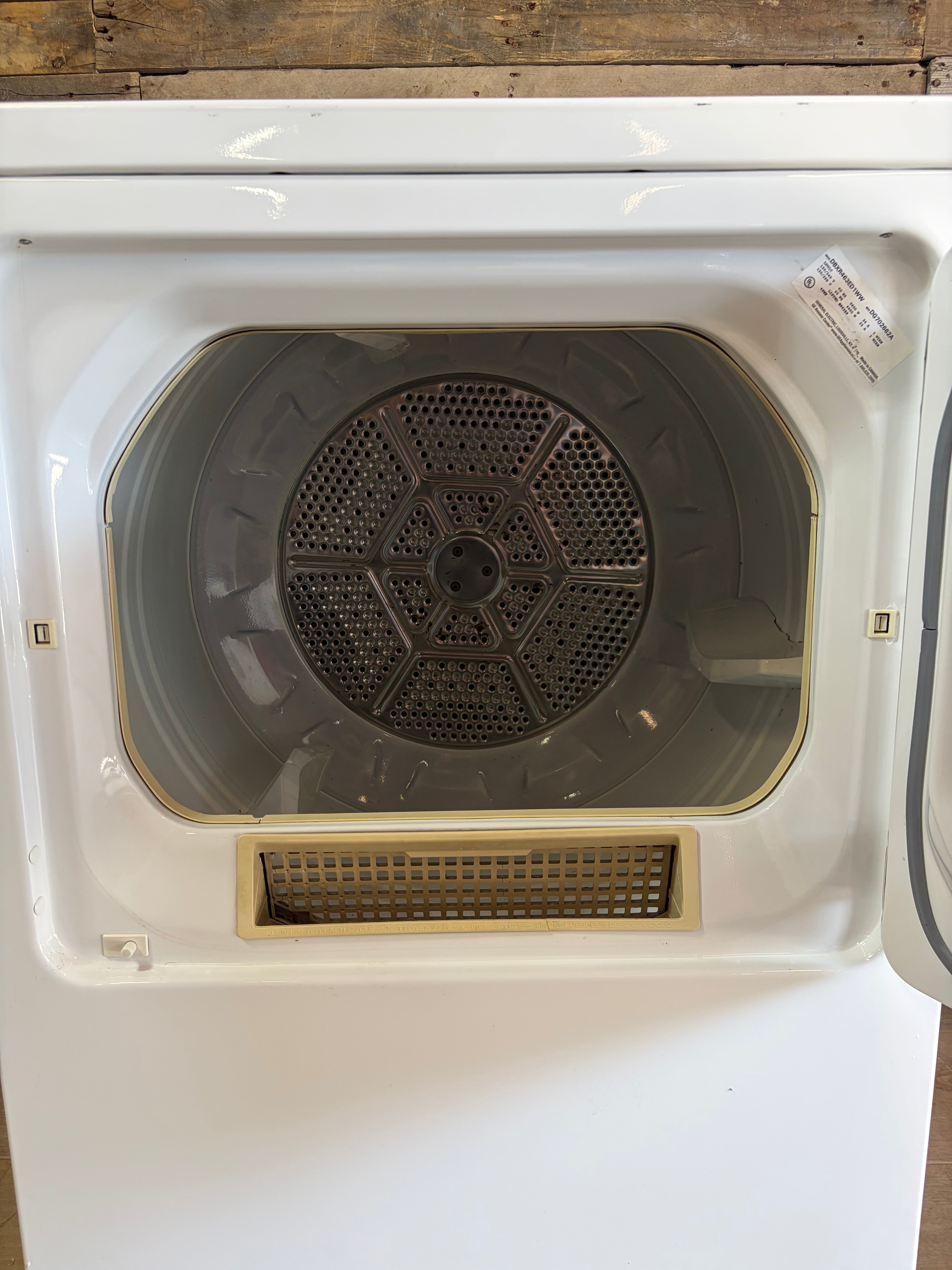 White GE Dryer