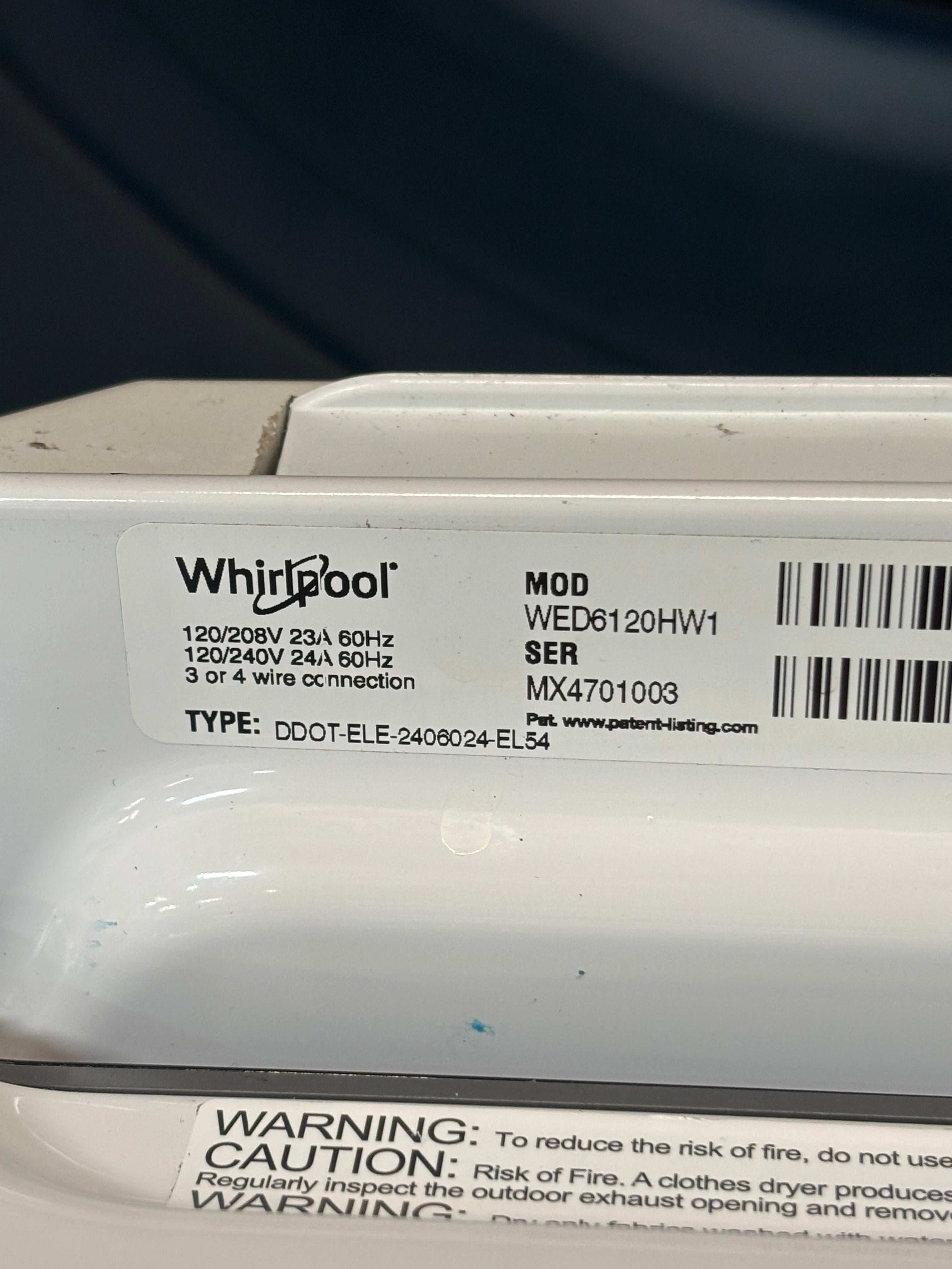 Whirlpool White Glass Top Set With Agitator