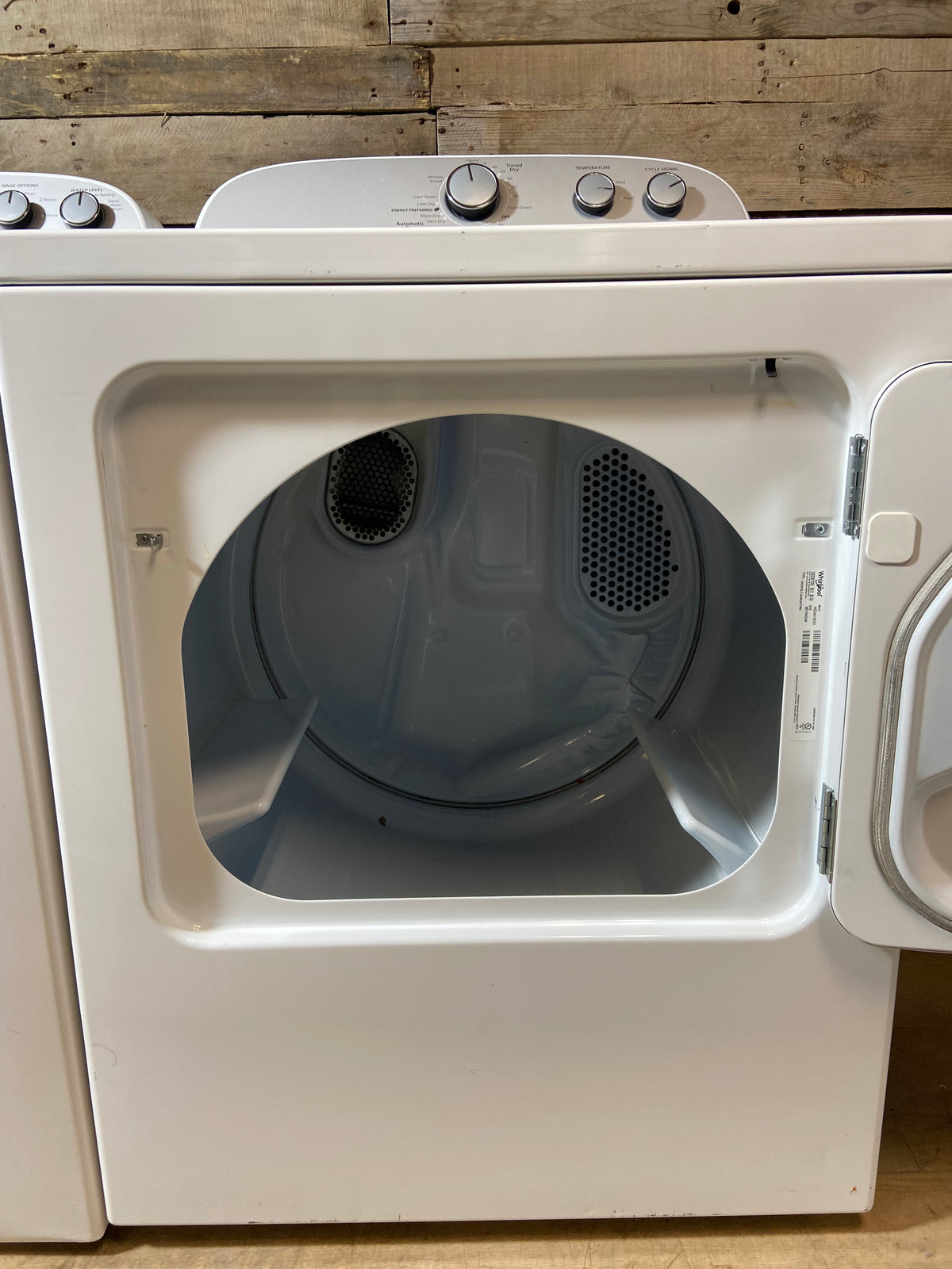 Whirlpool Top Load Grey Panel Washer & Dryer Set