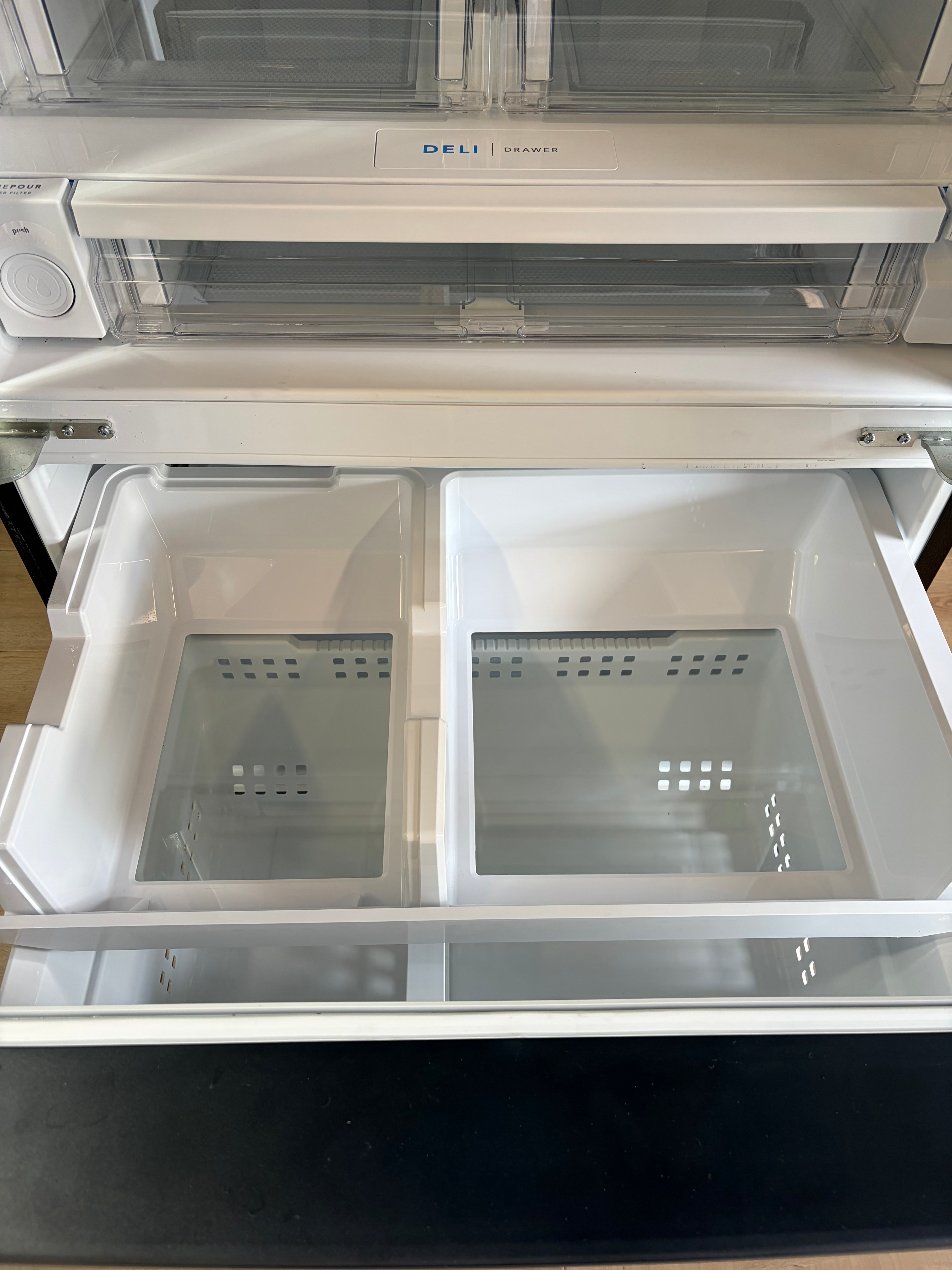 Frigidaire Standard-Depth 27.8-cu ft 36-in Wide with Ice Maker (Black Stainless Steel)