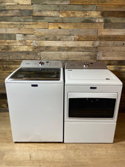 Maytag Large Capacity Glass Lid Washer & Dryer Set