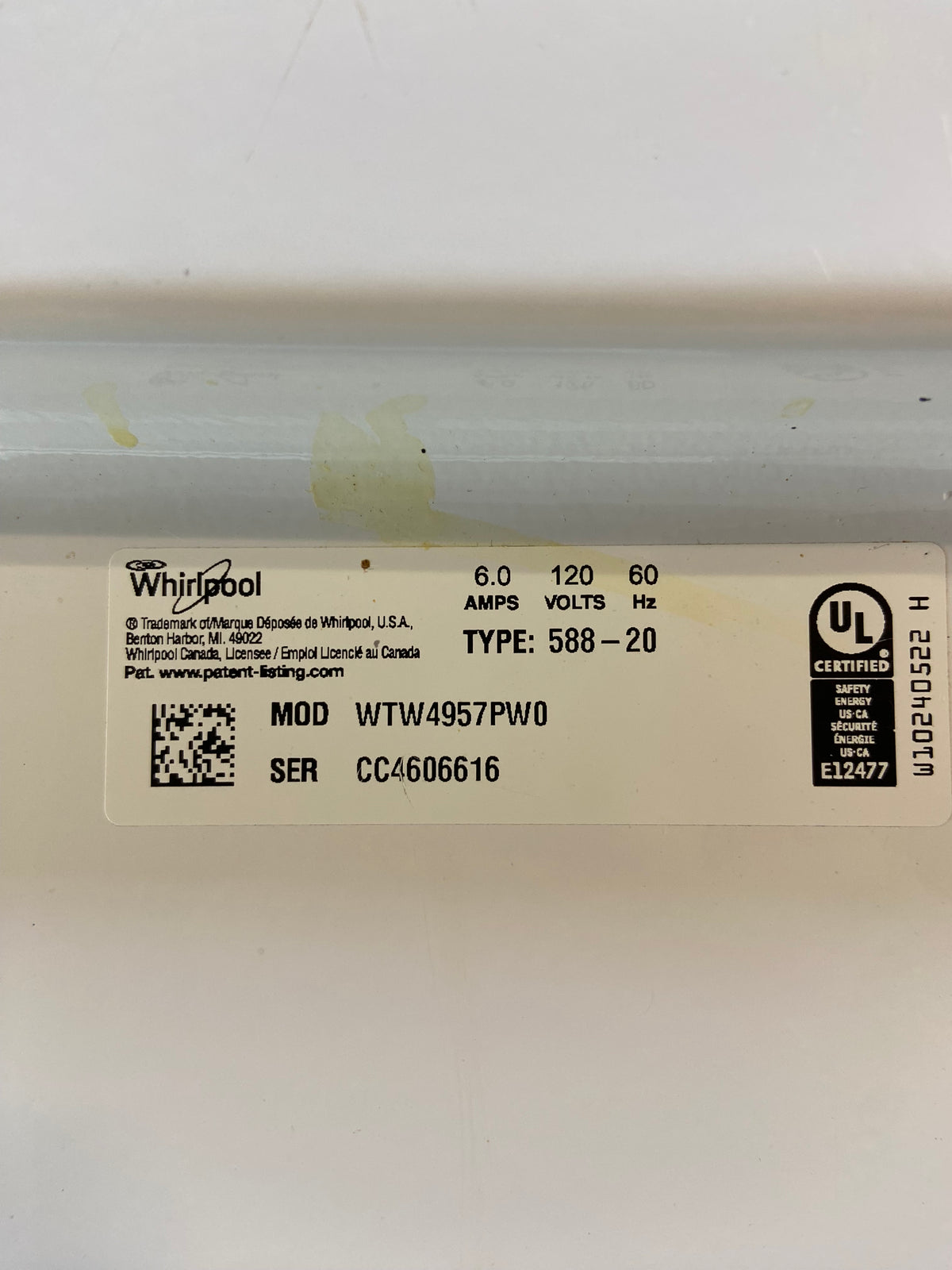 Whirlpool 2in1 Removable Agitator Washer & Dryer Set