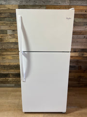 Whirlpool 30” White Top Bottom Refrigerator With Ice Maker