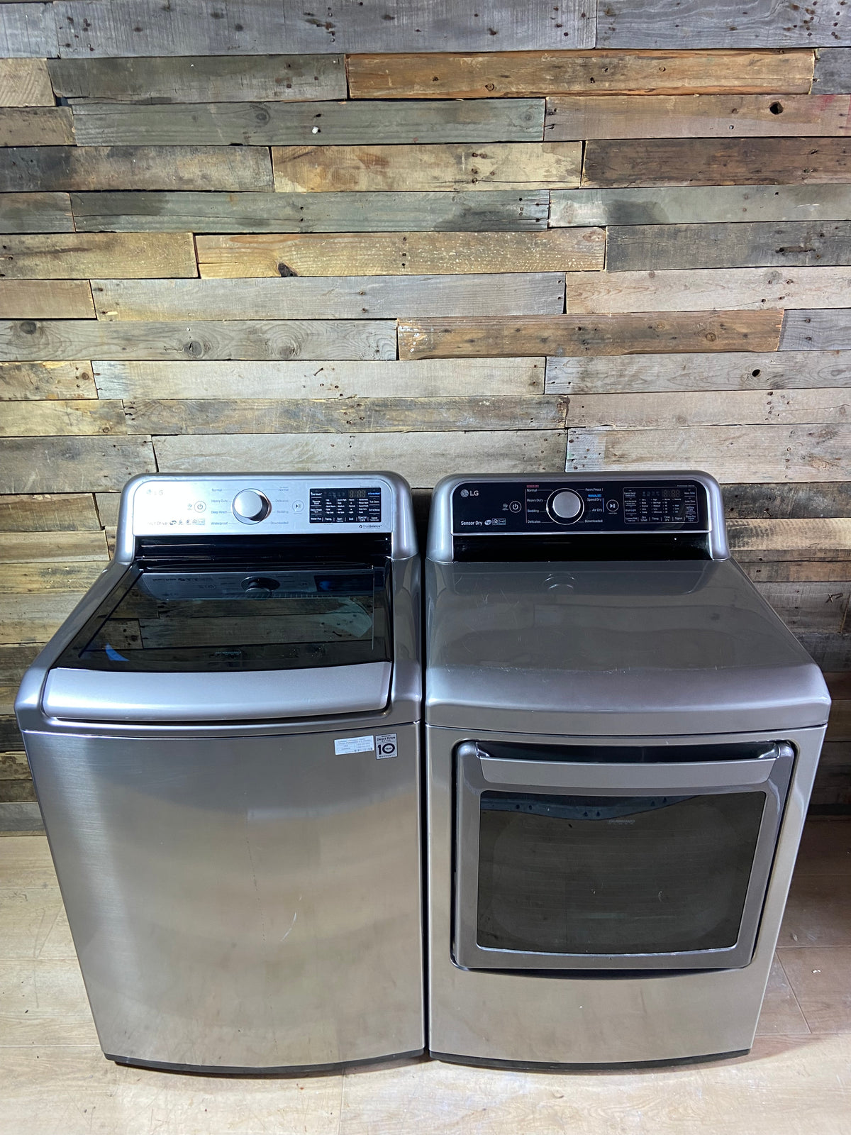 LG Large Capacity Stainless Washer & Dryer Set