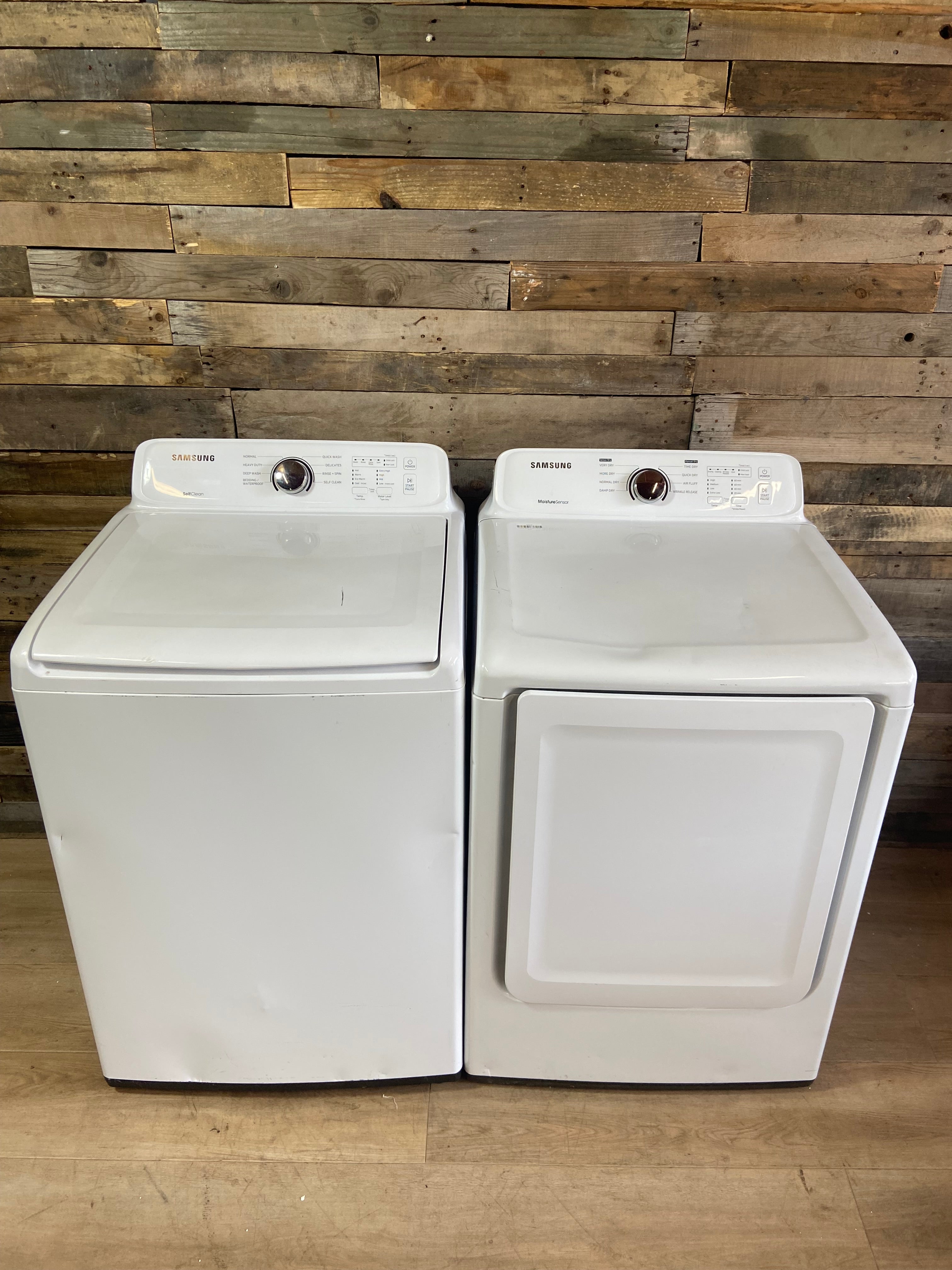 Samsung Large Capcity Top Load Washer & Dryer Set