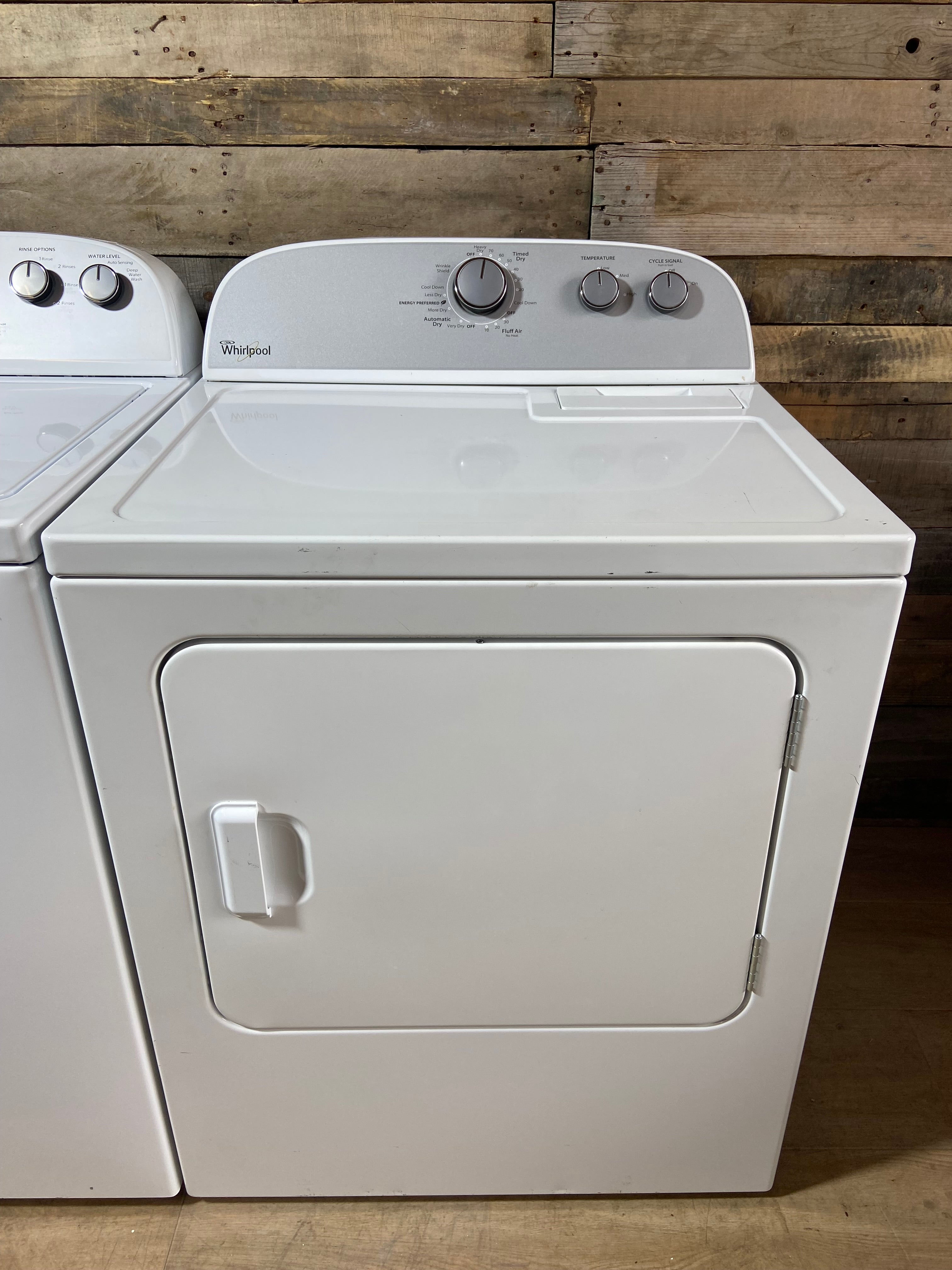 Whirlpool Top Load Grey Face Washer & Dryer Set