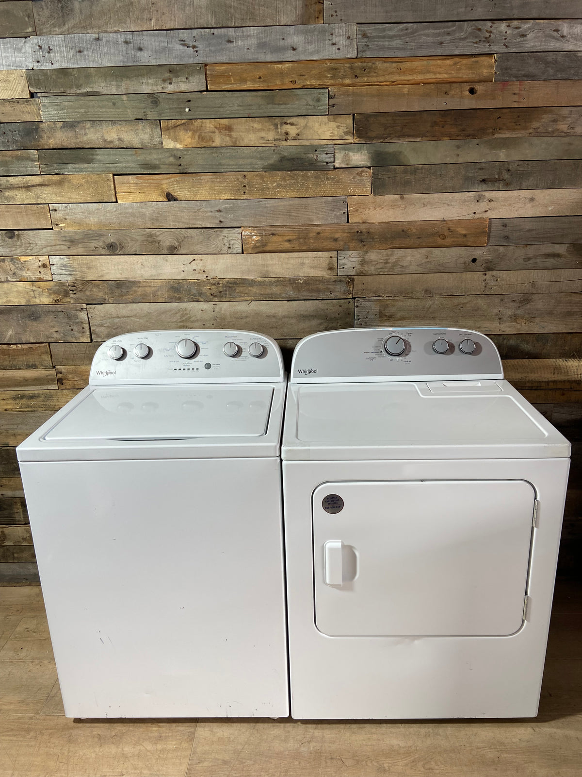Whirlpool Large Capacity Stainless Tub Washer & Dryer Set