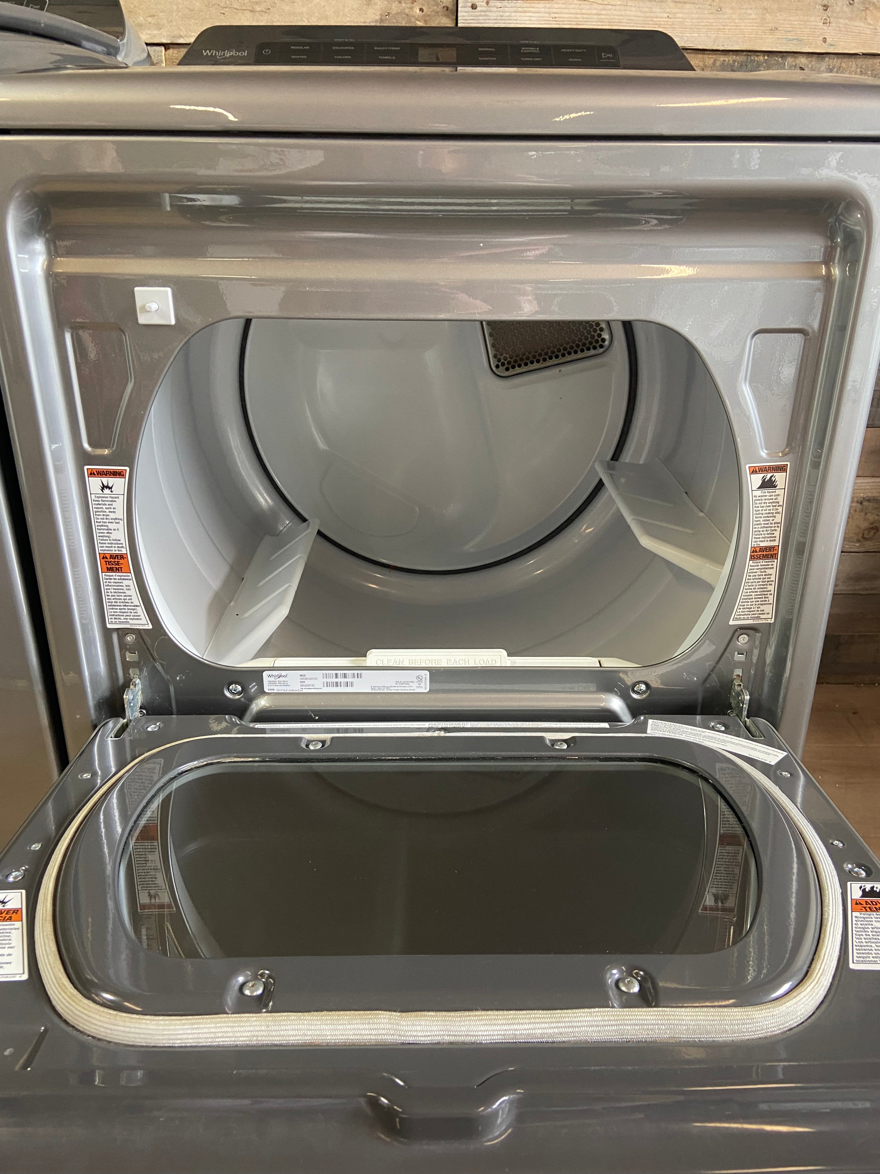 Whirlpool Grey Load & Go Washer Dryer Set with 2-in-1 Removable Agitator