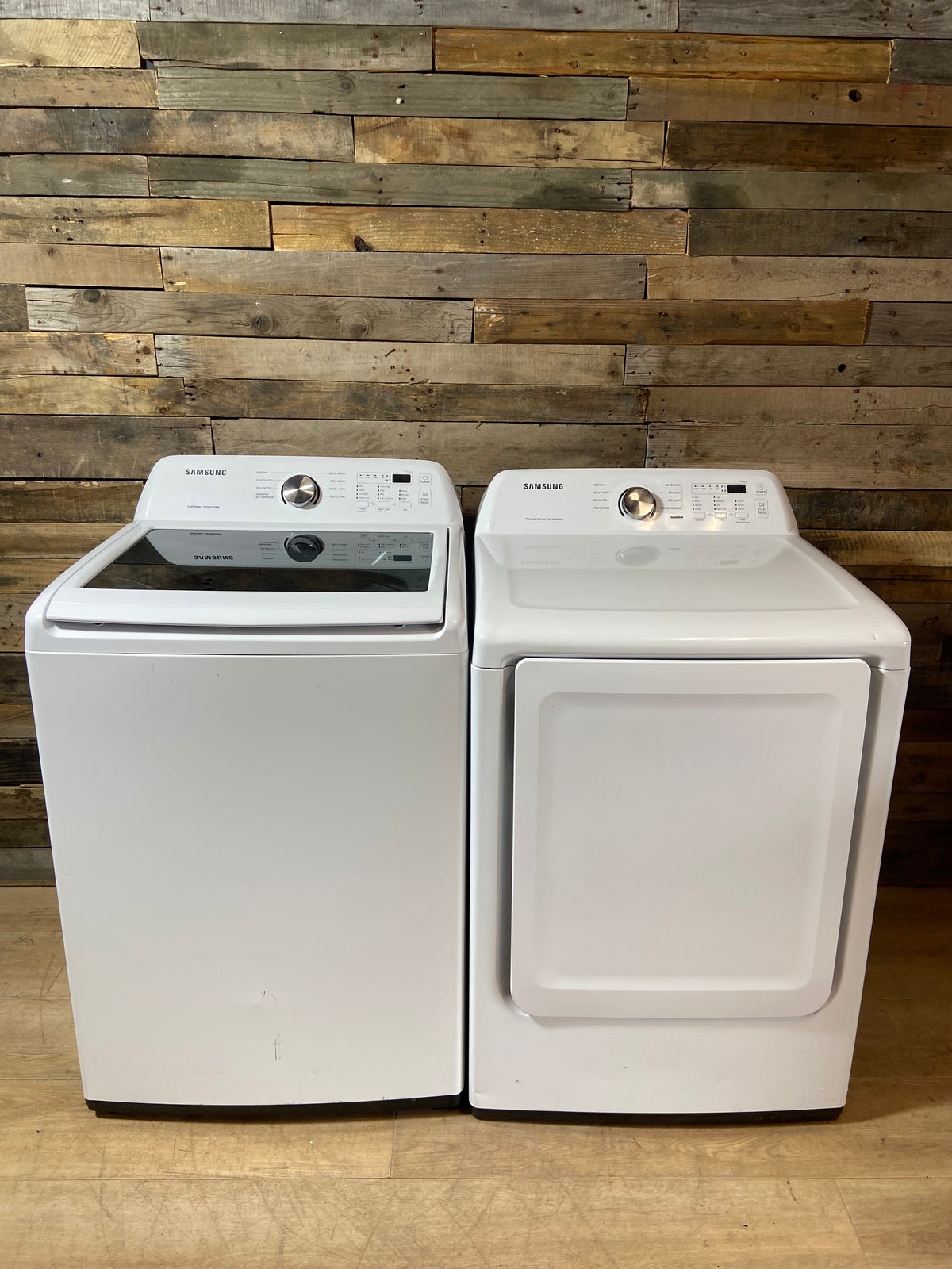 Samsung Large Capacity Glass Lid Washer & Dryer Set