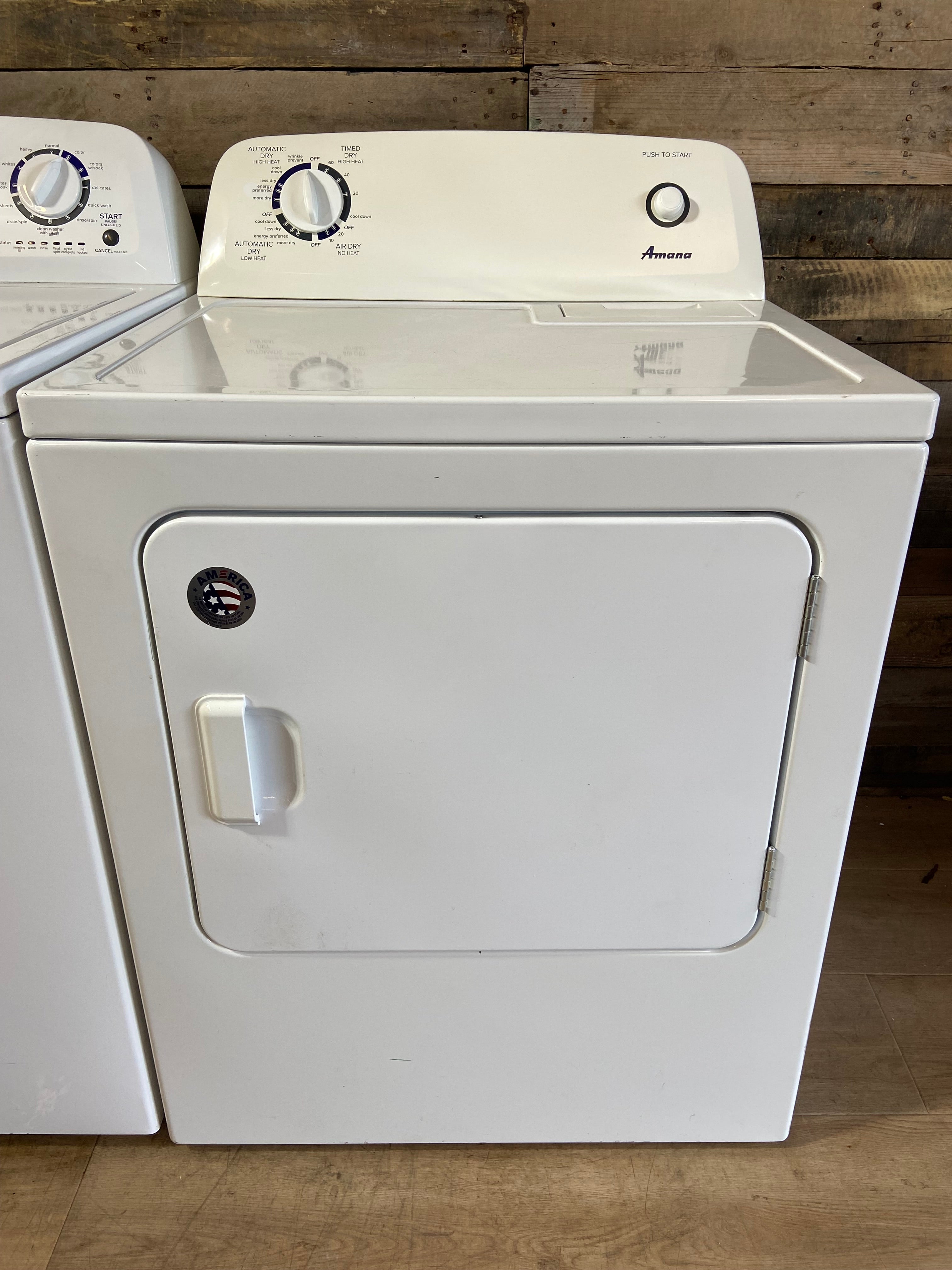 Amana Large Capacity Stainless Steel Tub Washer & Dryer Set