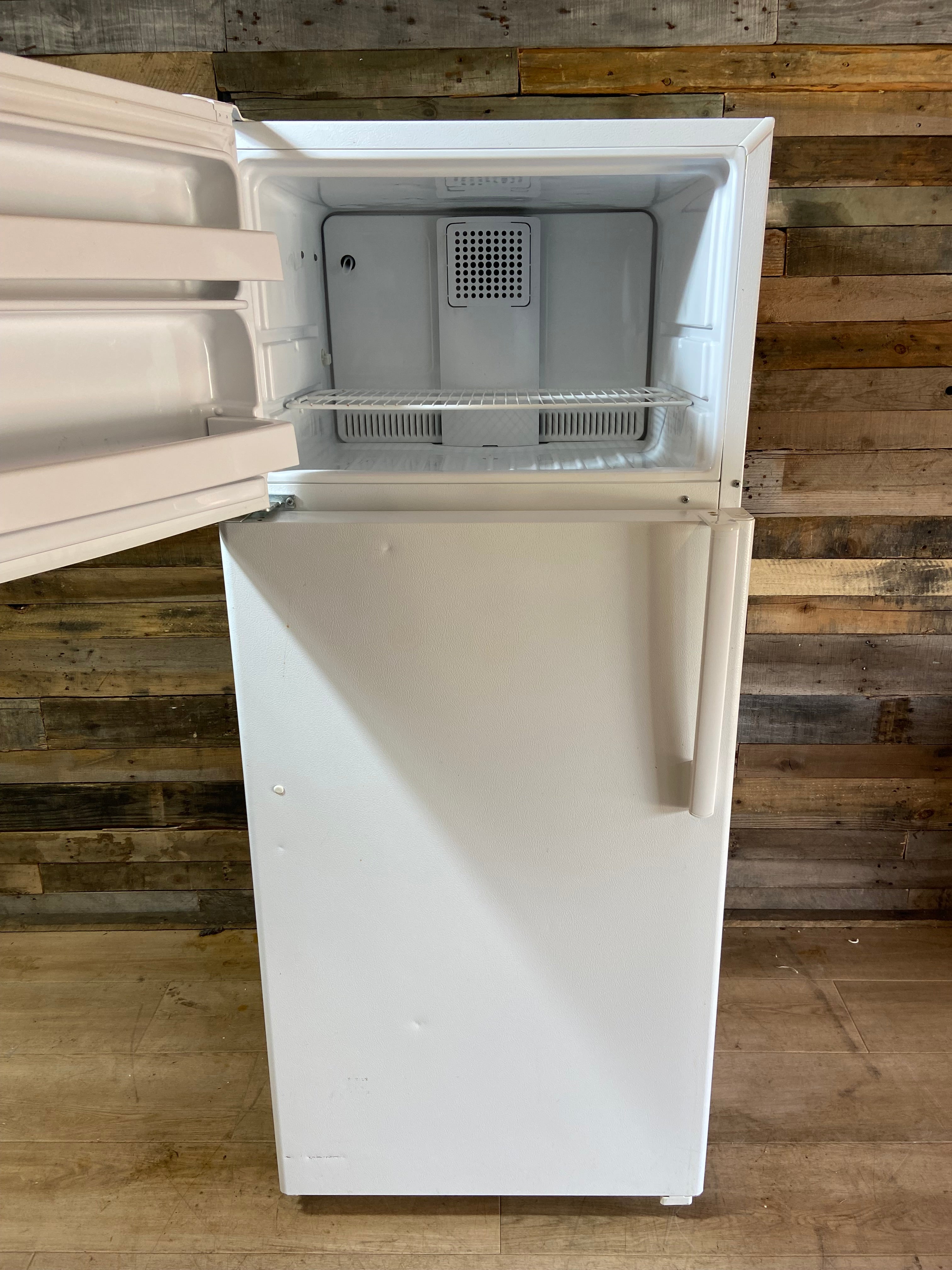 GE White Top Bottom Refrigerator