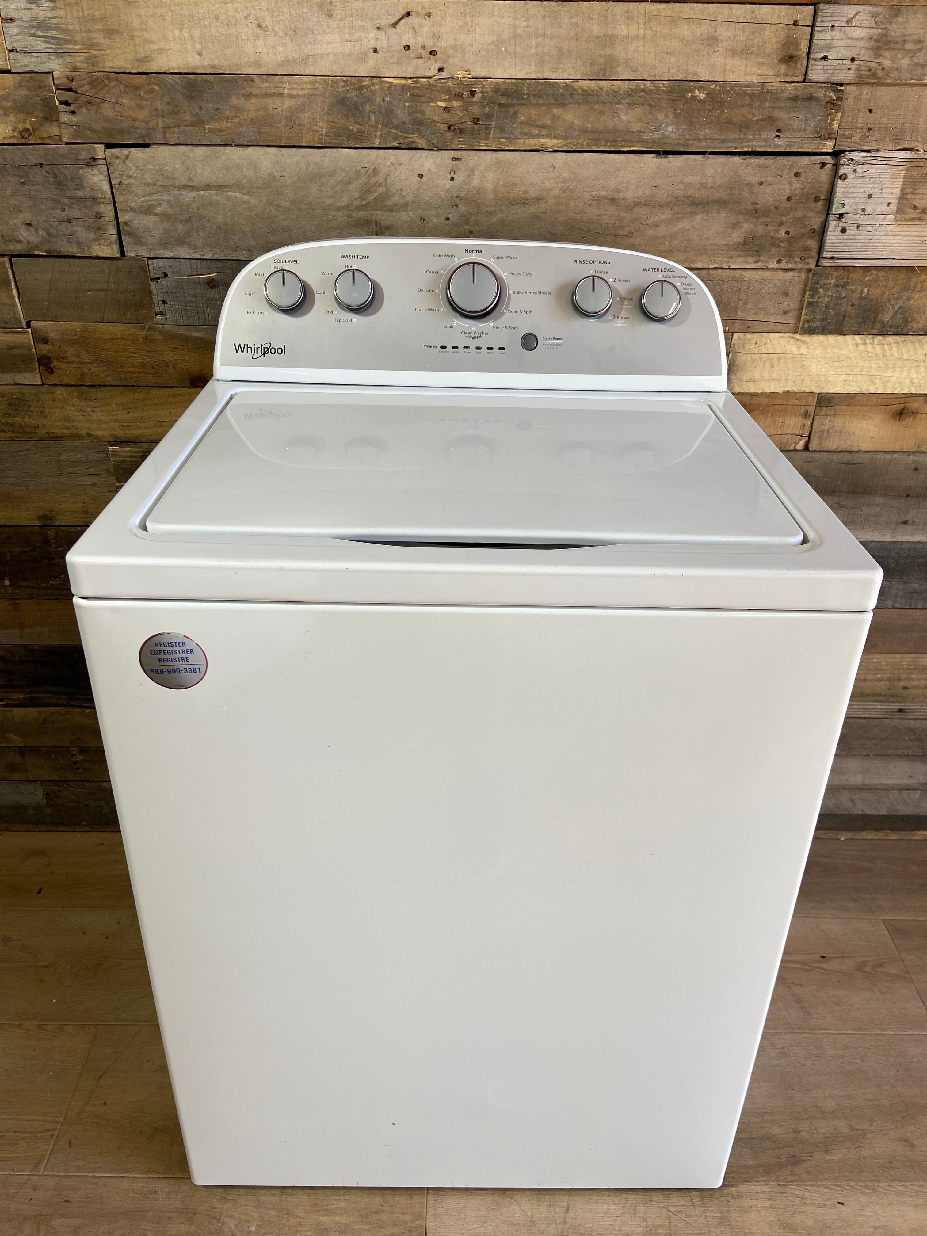 Whirlpool Grey Face Top Load Washer