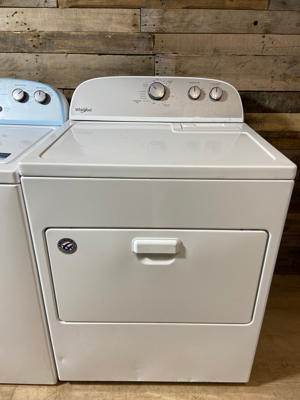 Whirlpool Top Load Grey Panel Washer & Dryer Set