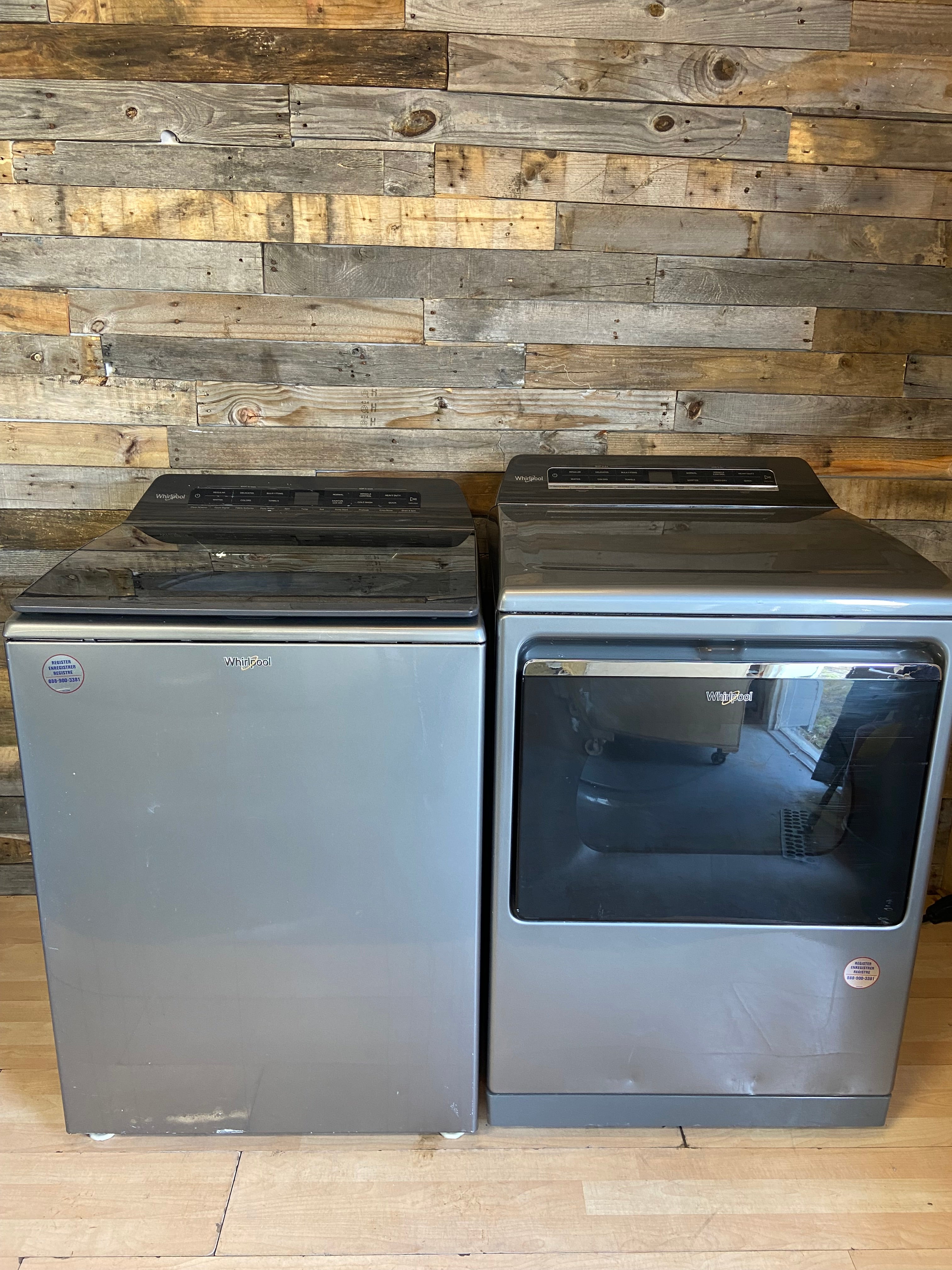 Whirlpool Grey Top Load Set