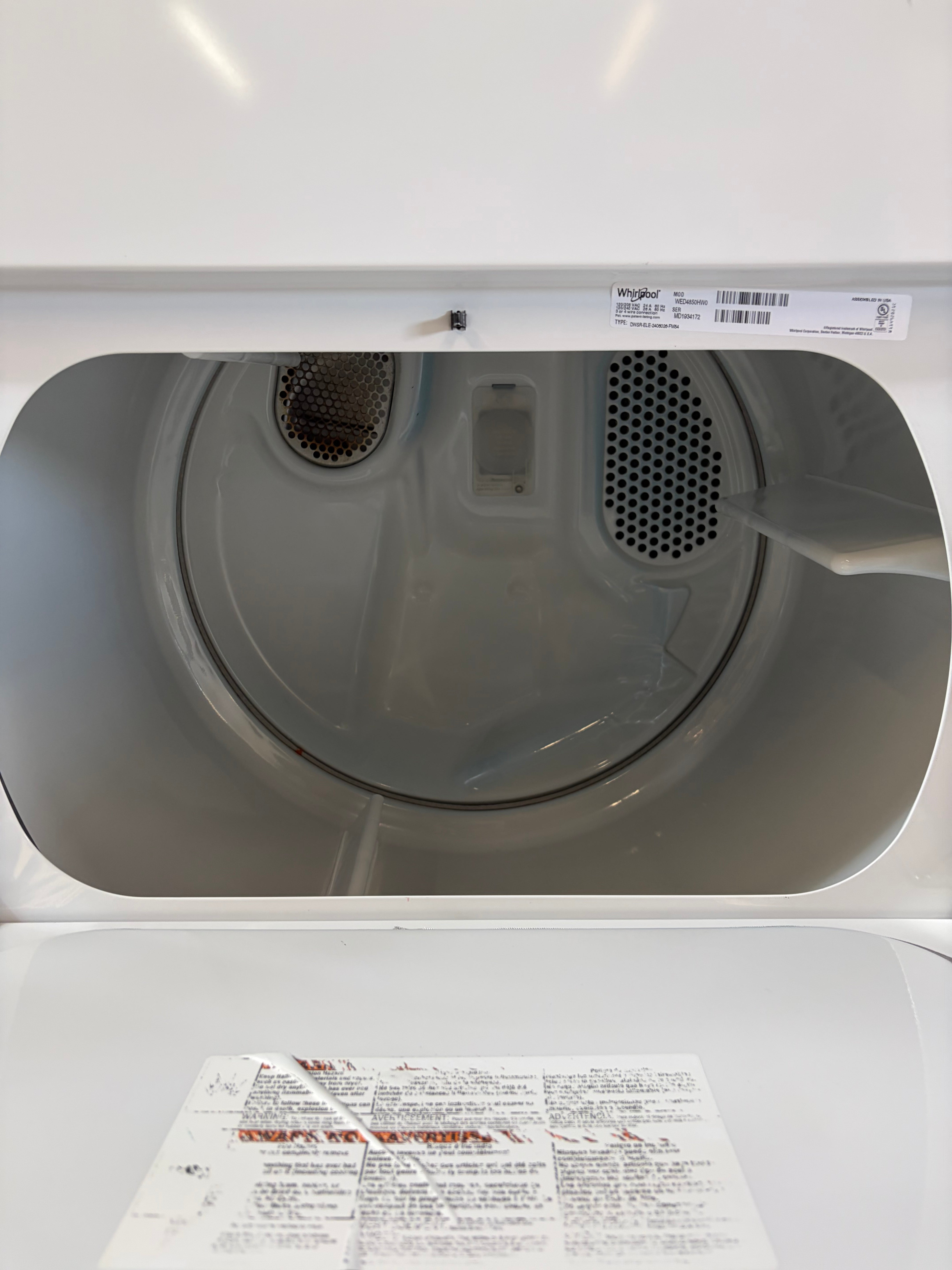 Whirlpool White Large Capacity Top Load Set