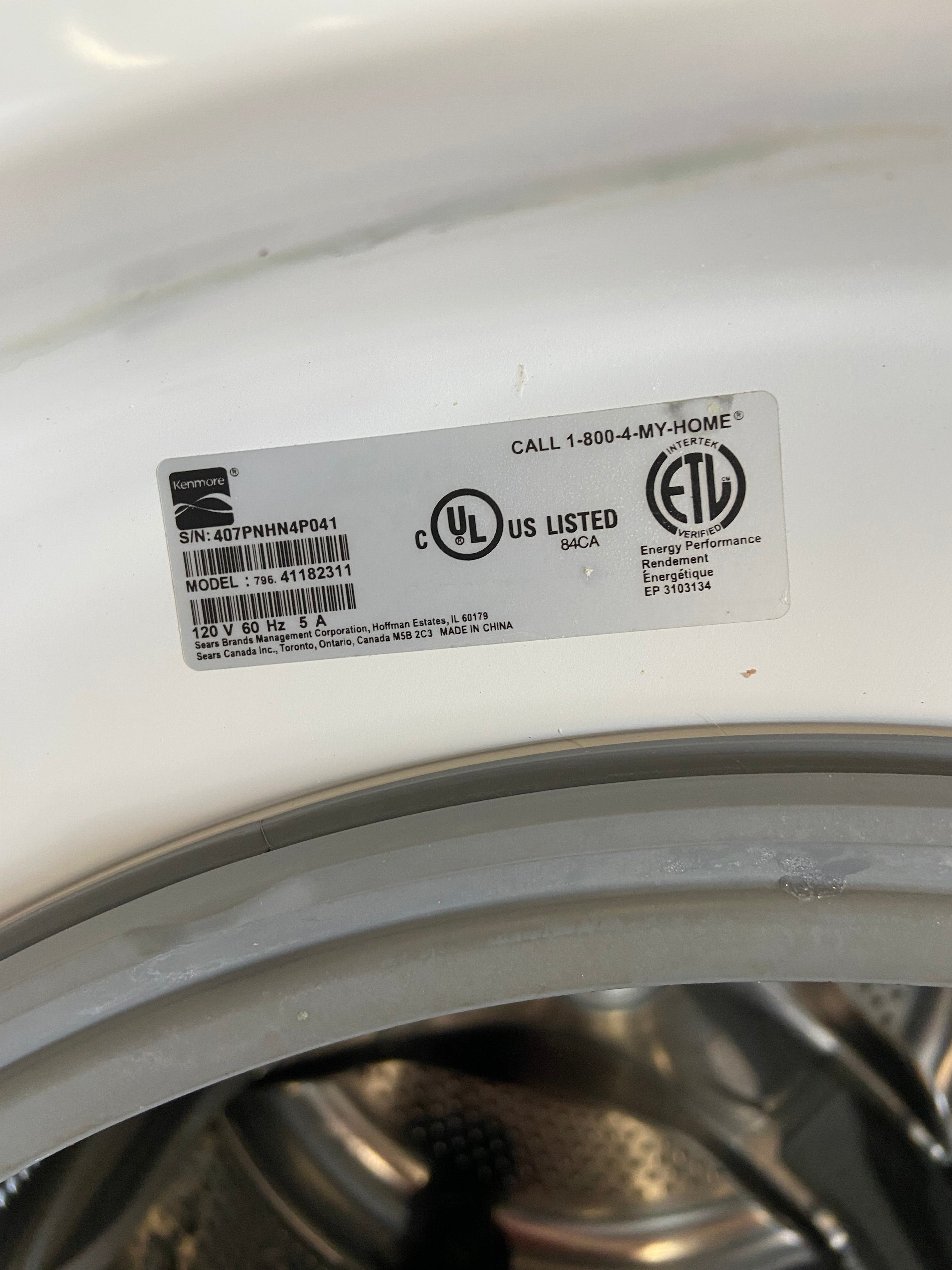 Kenmore Front Load Washer & Dryer Set