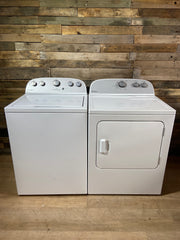 Whirlpool Top Load Grey Face Washer & Dryer Set