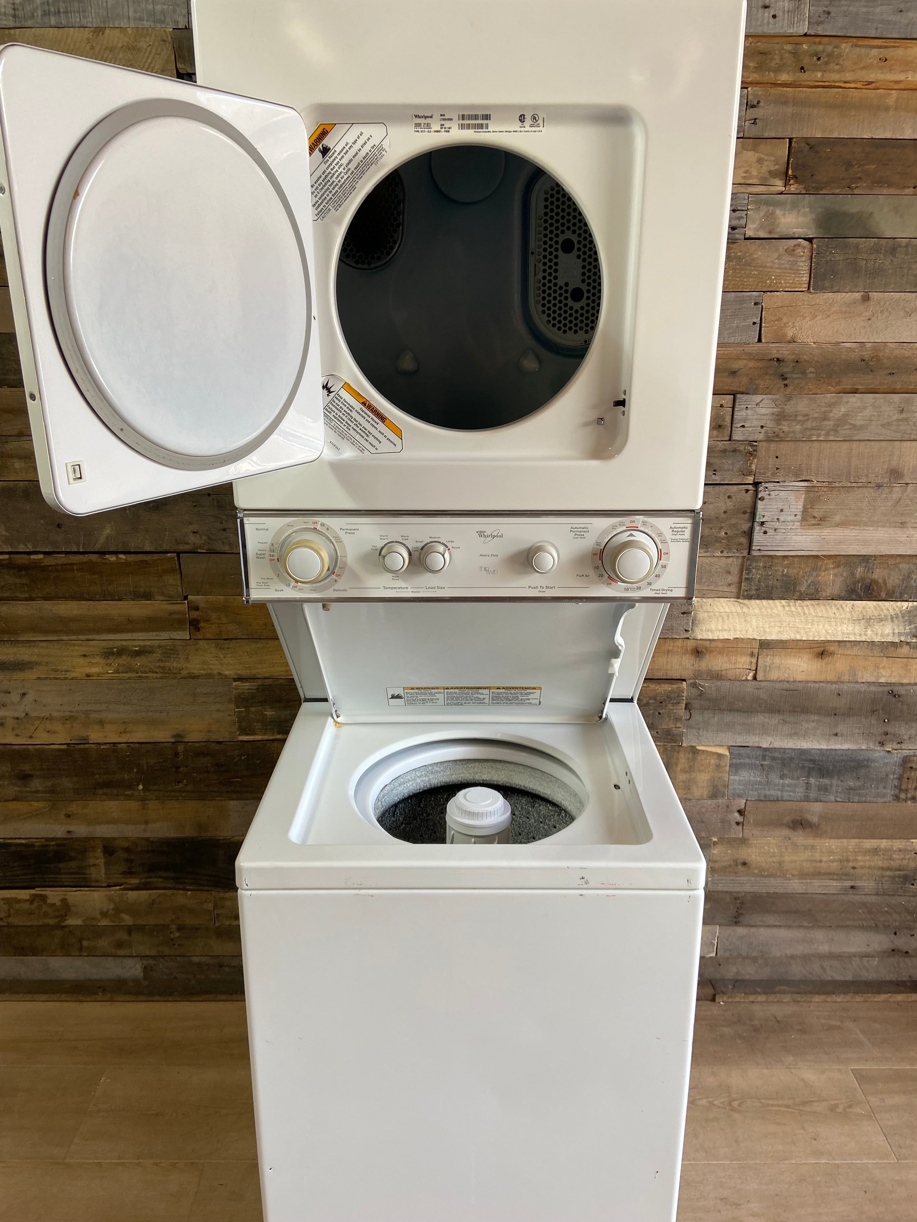 Whirlpool Thin Twin 24inch Stackable (240v)