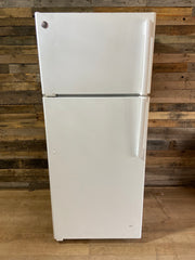 GE White Top Bottom Refrigerator