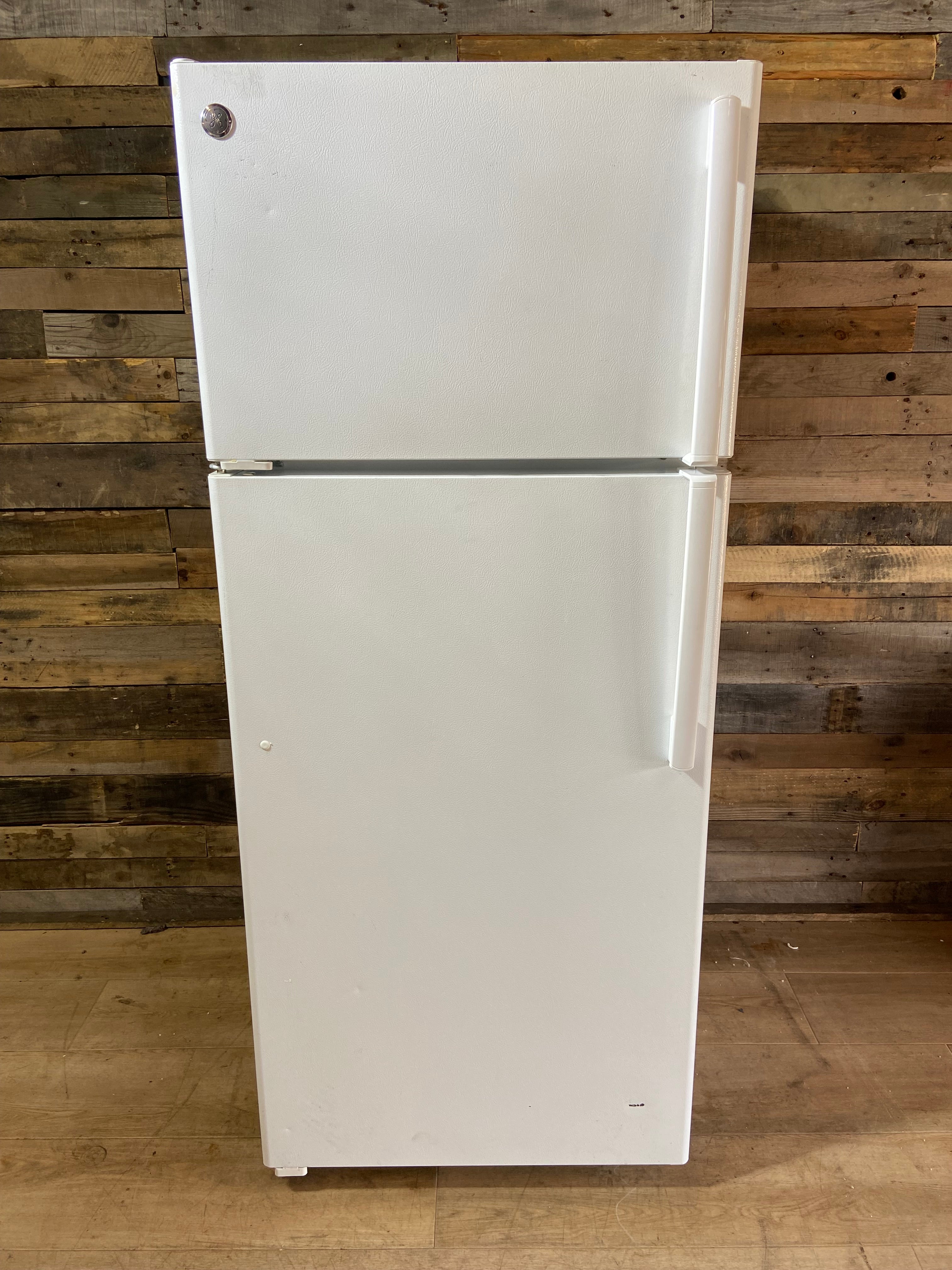 GE White Top Bottom Refrigerator