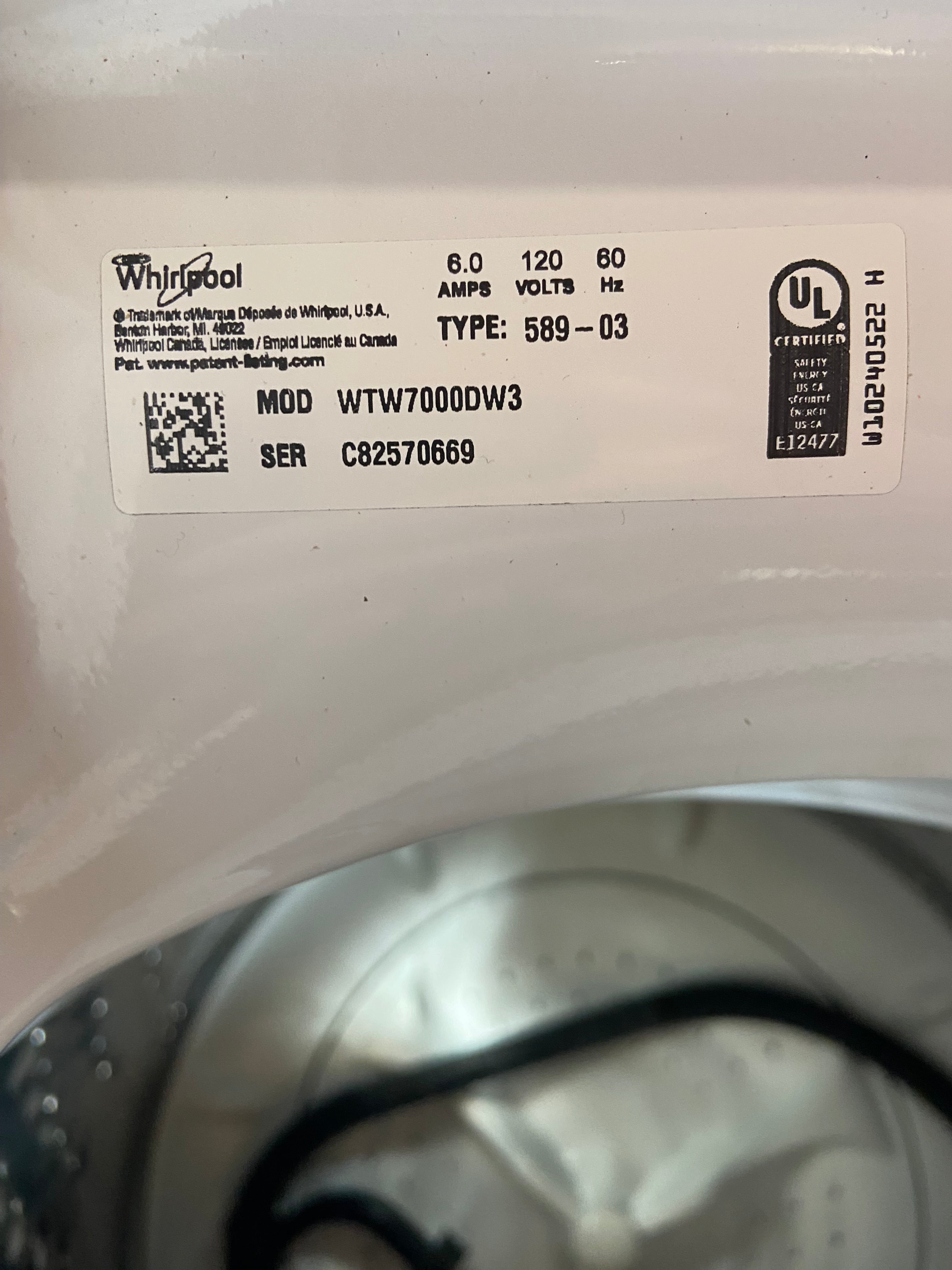 Whirlpool Cabrio Top Load Set