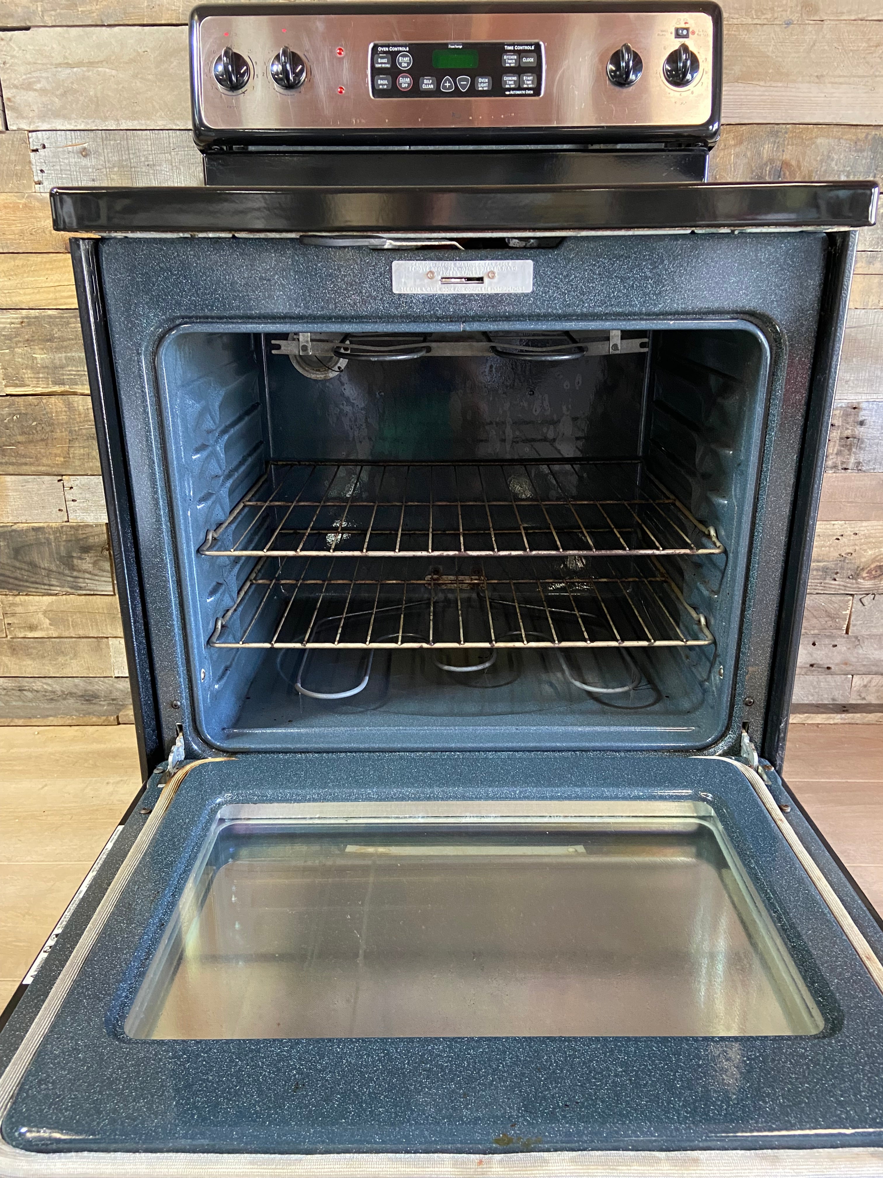 GE Stainless 4 Burner Glass Top Range