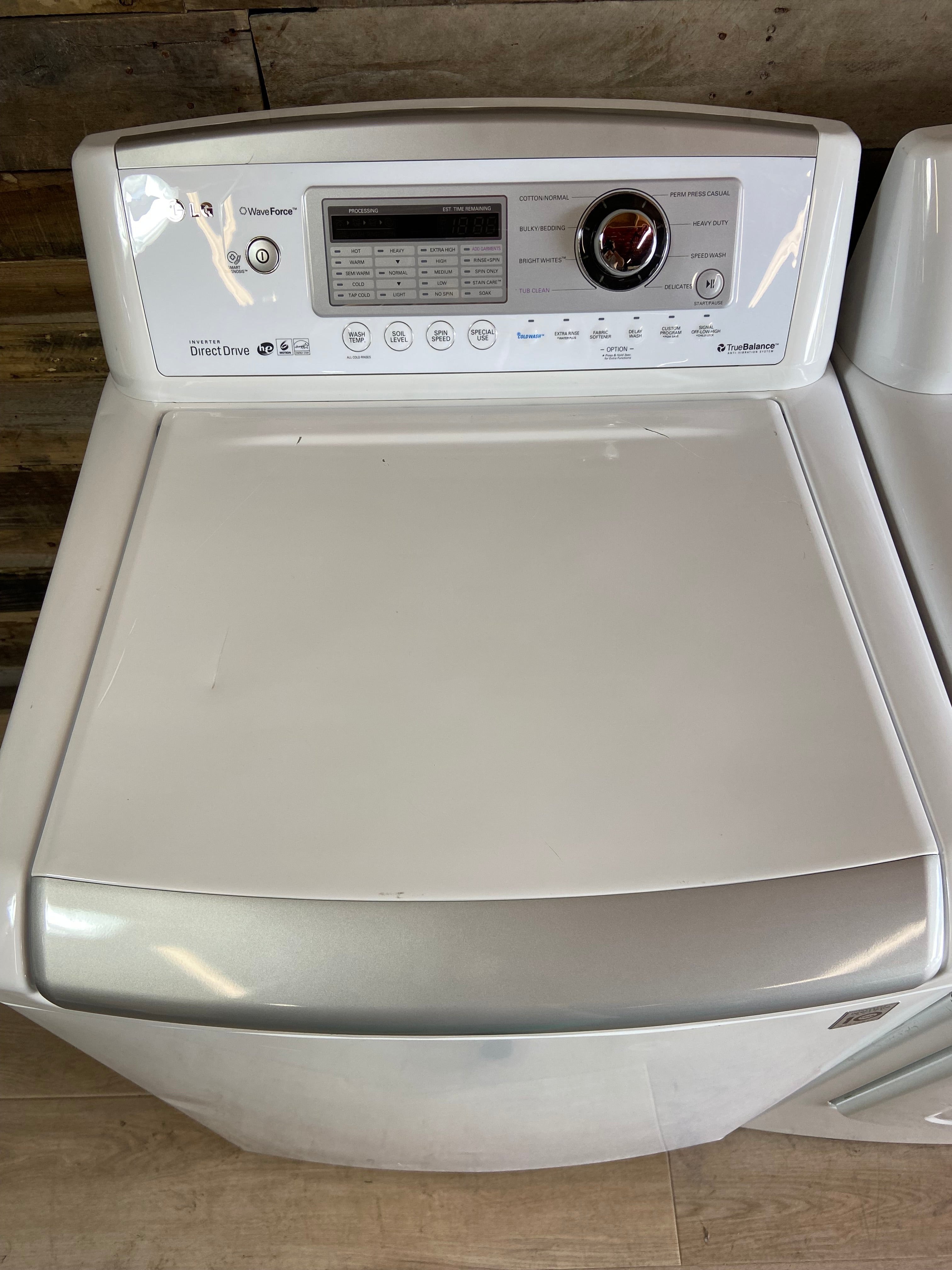 LG Large Capacity Top Load Washer Dryer Set