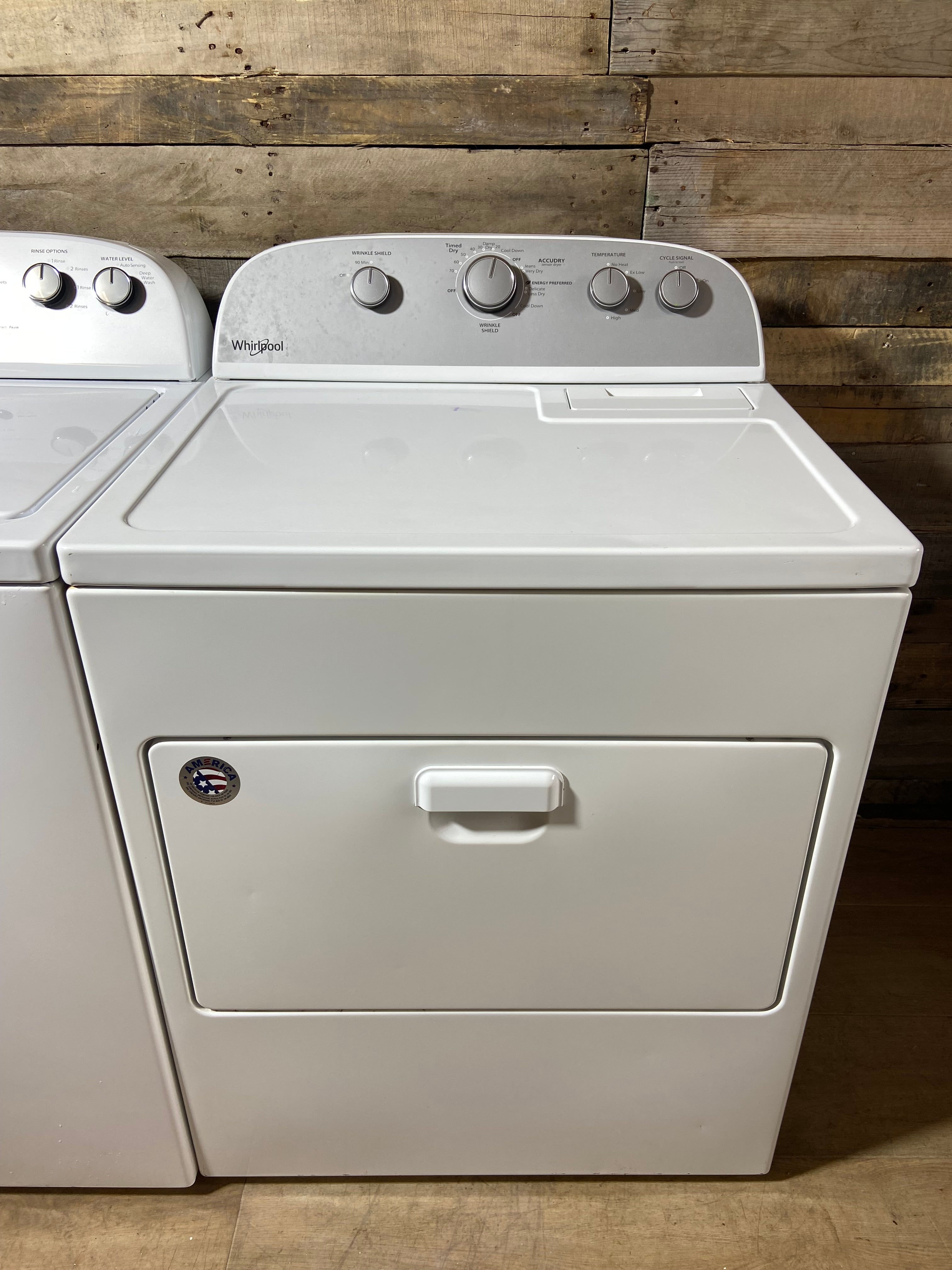 Whirlpool Top Load Grey Face Washer & Dryer Set