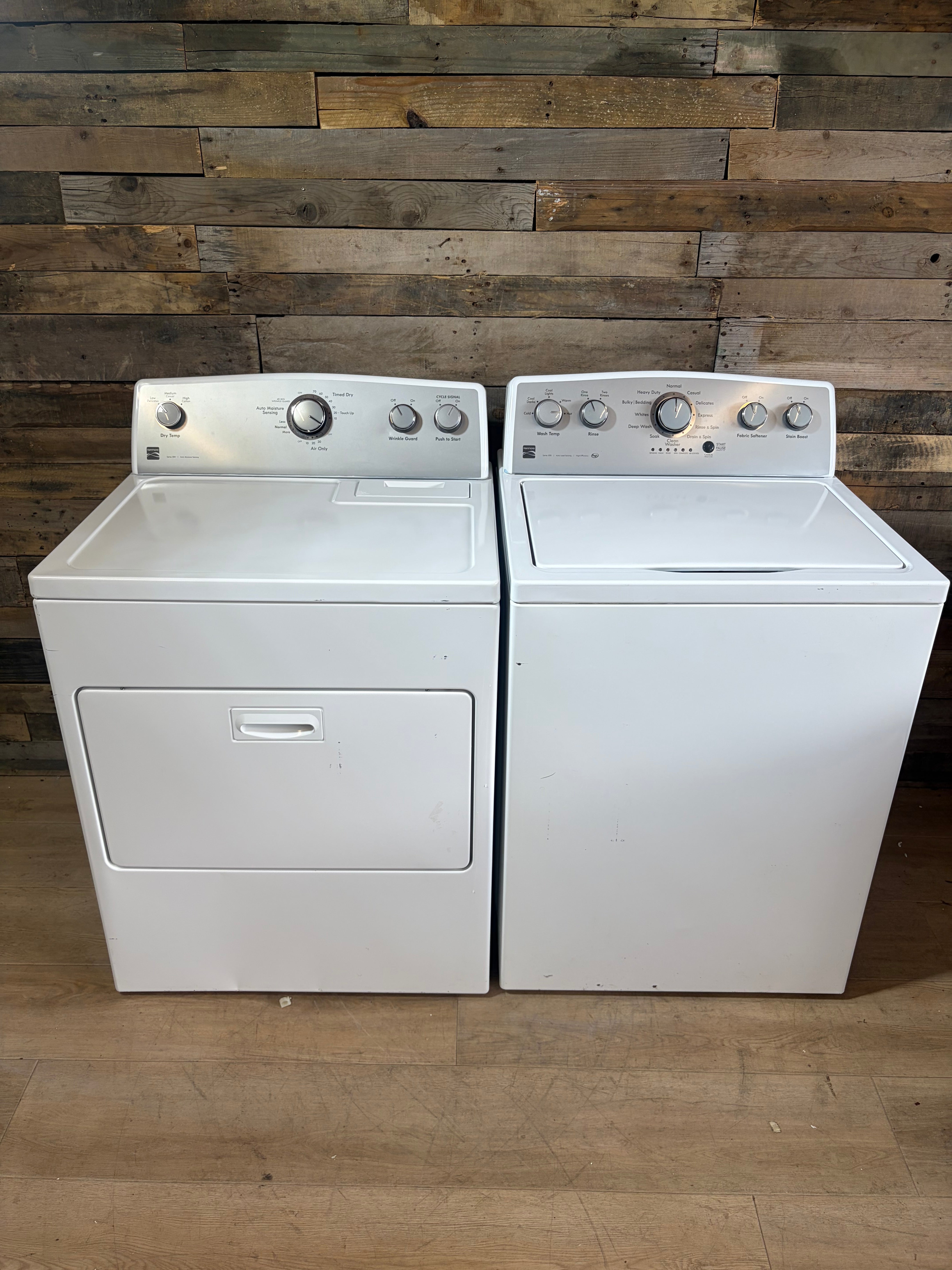 Kenmore Large Capcity Stainless Tub Washer Dryer Set