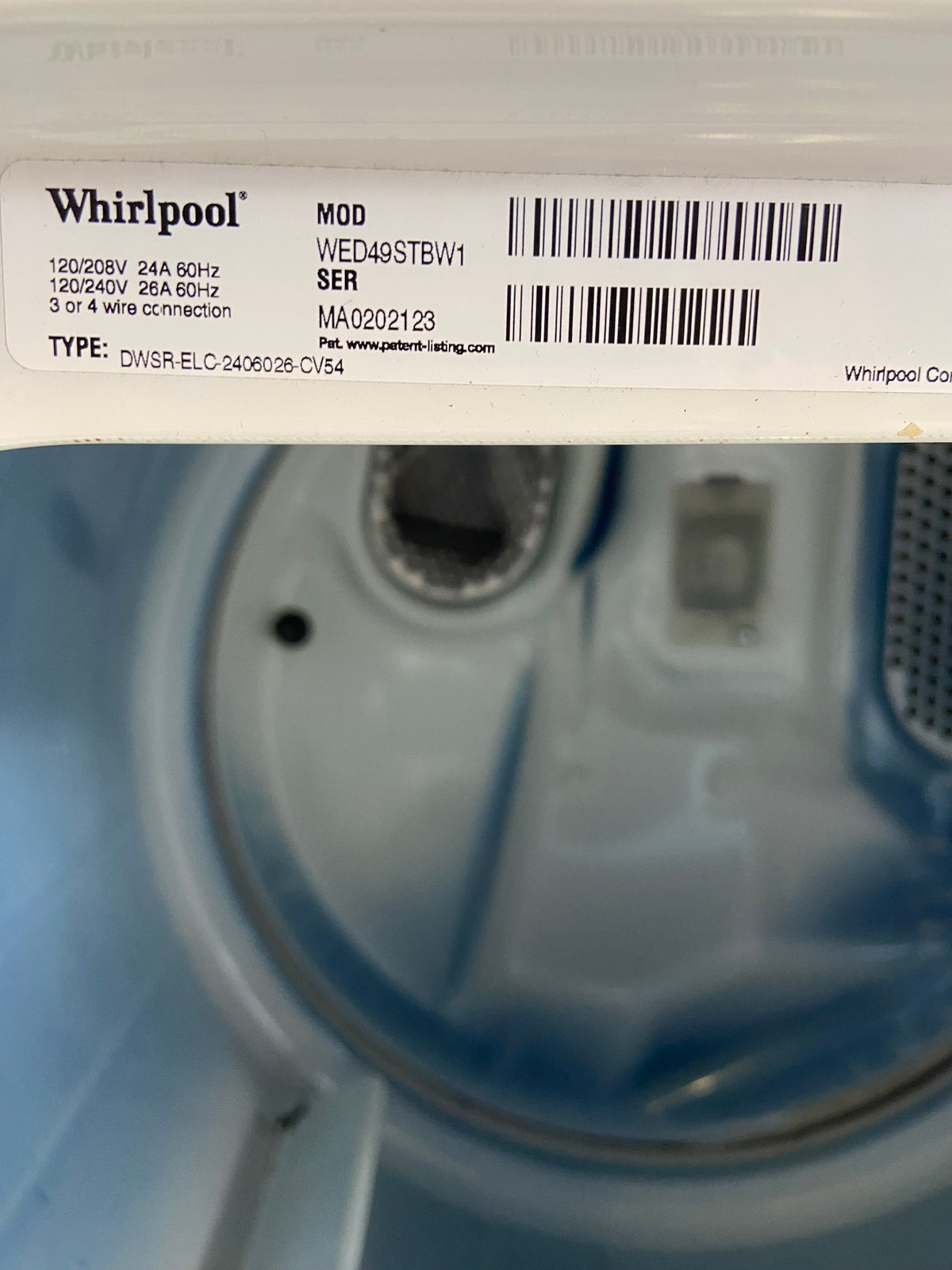 Whirlpool Top Load Grey Panel Washer & Dryer Set