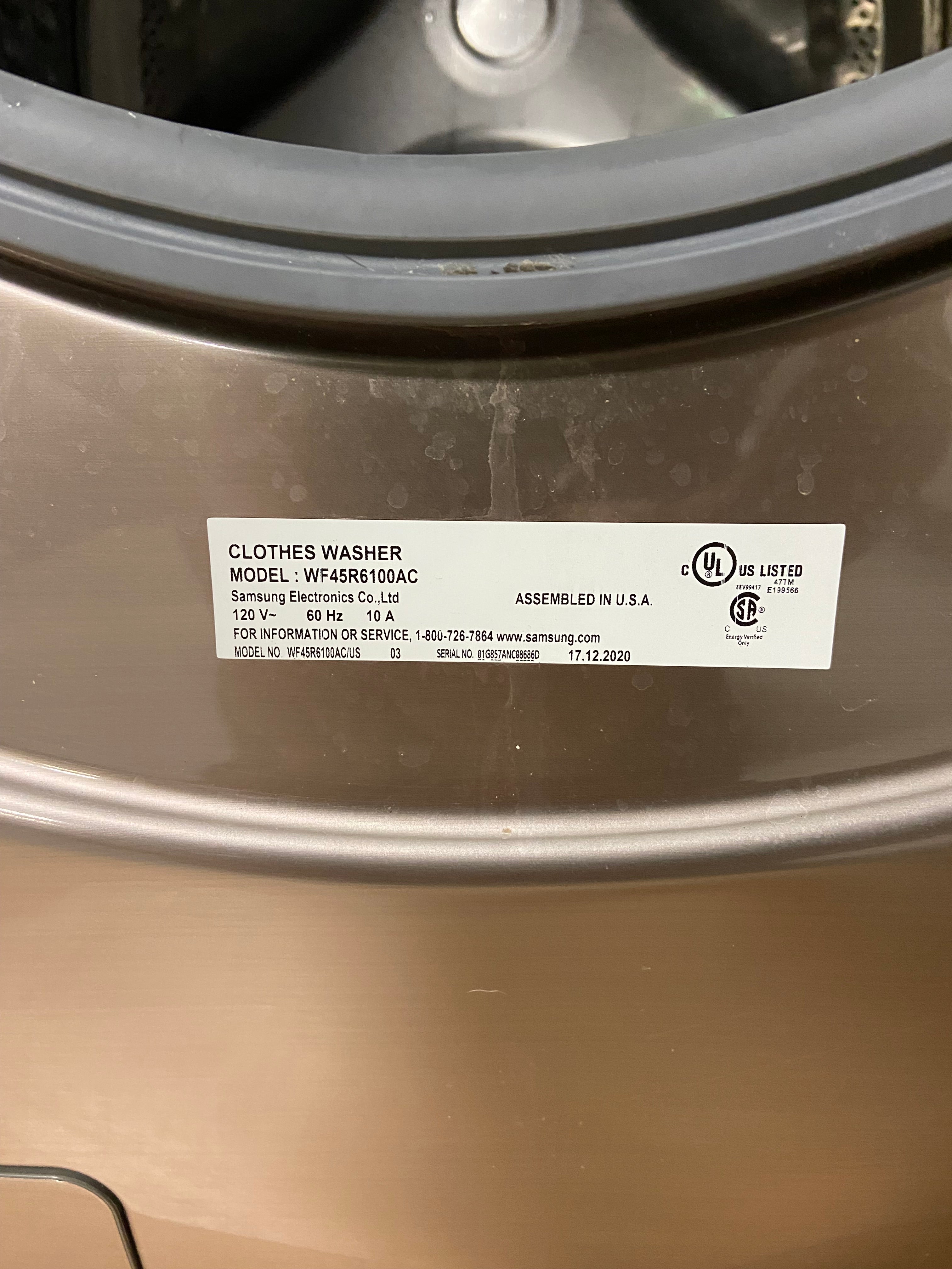 Samsung Copper Front Load Set