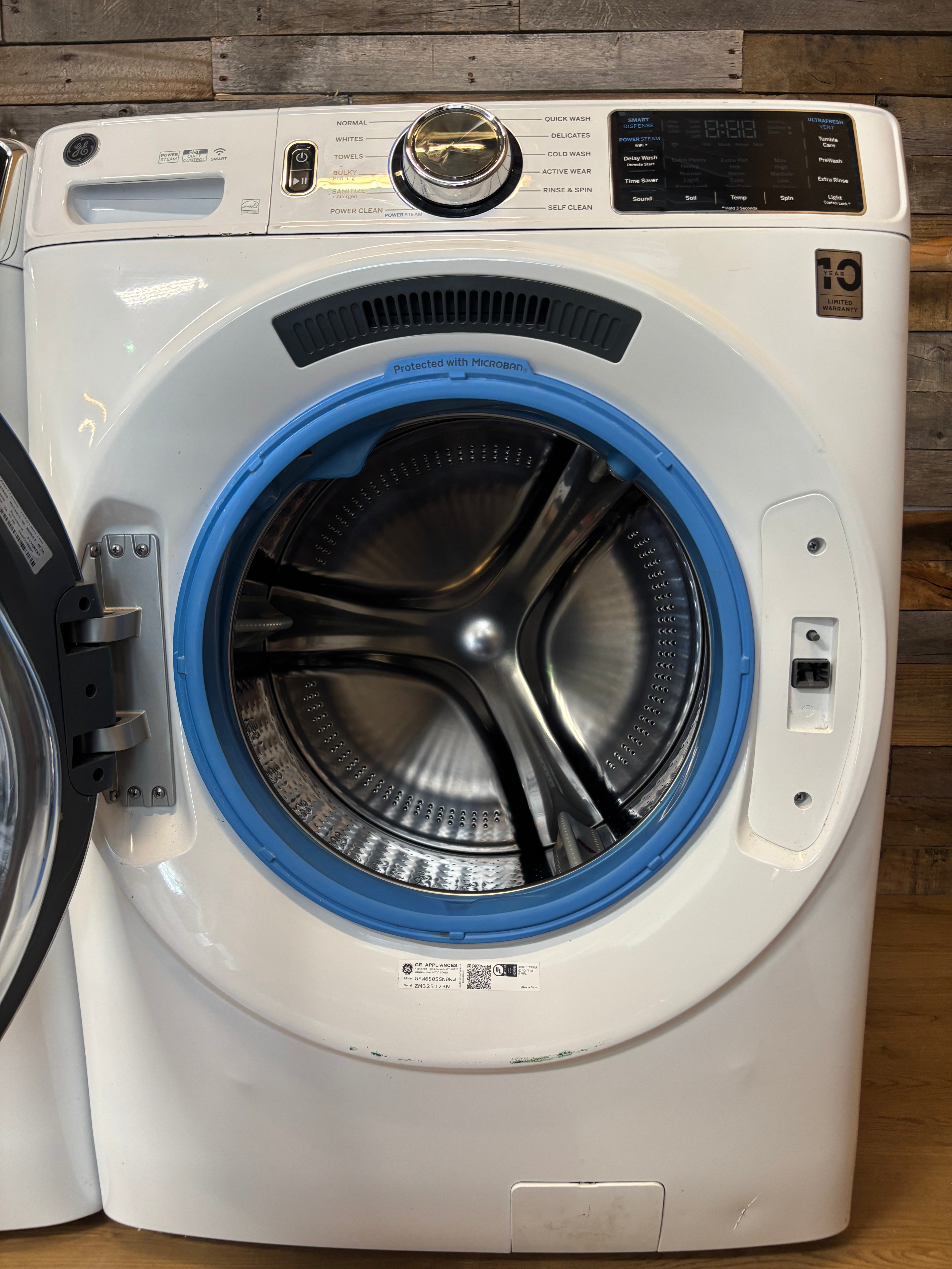 GE White Front Load Set