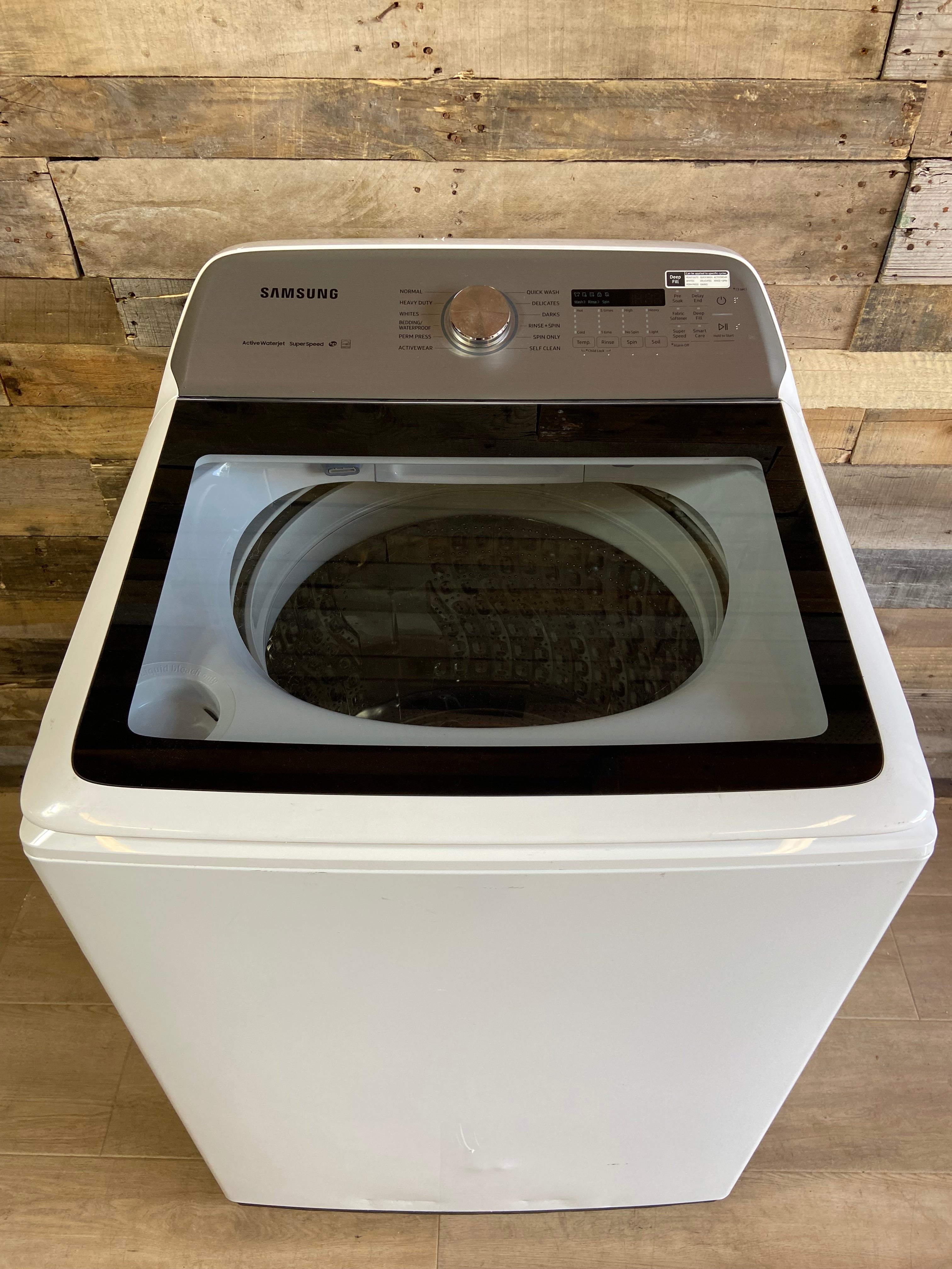Samsung Top Load Washer with 5.0 Cu. Ft. Capacity, 10 Wash Cycles, Active WaterJet