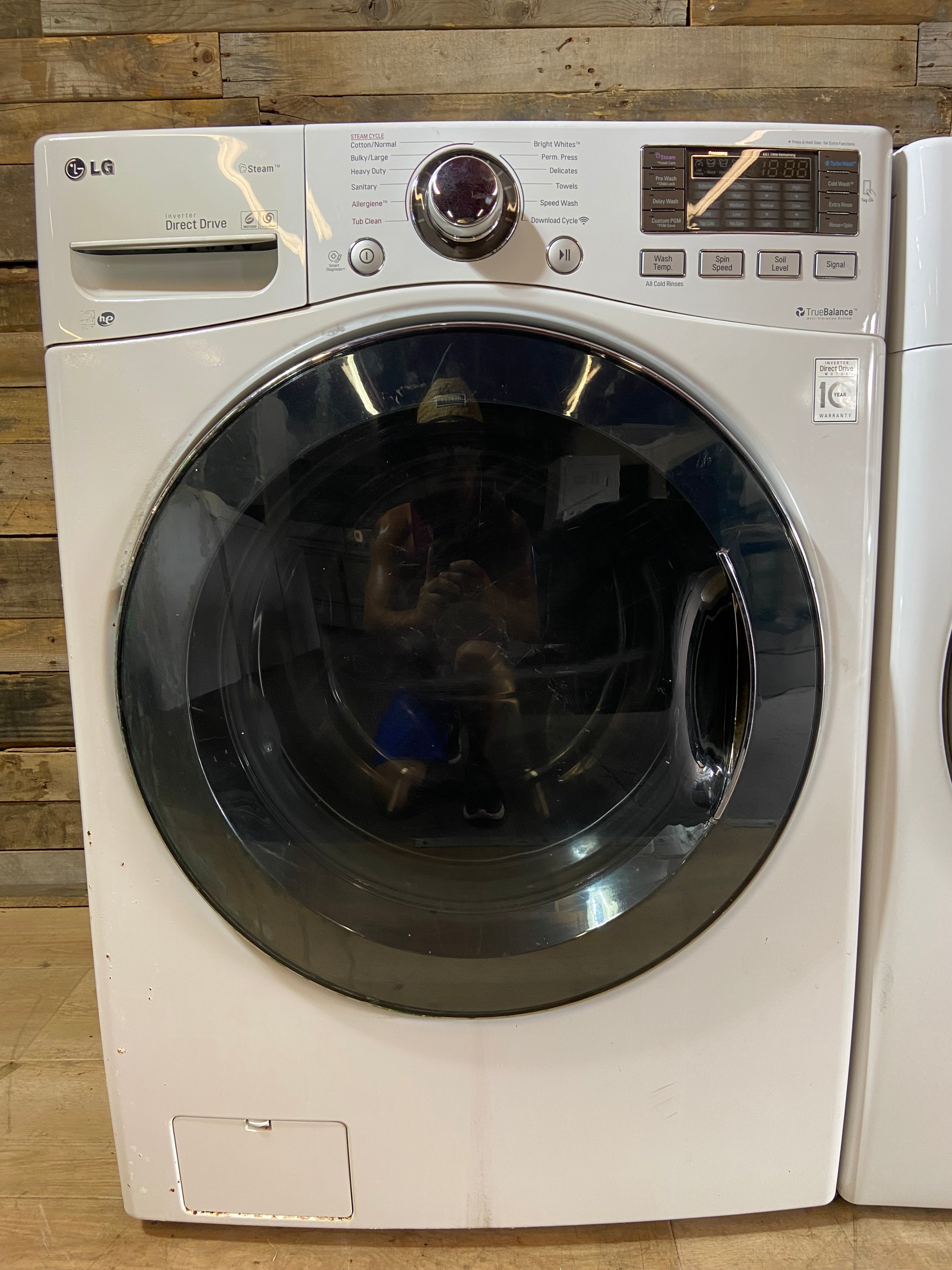 LG Front Load White Washer & Dryer Set