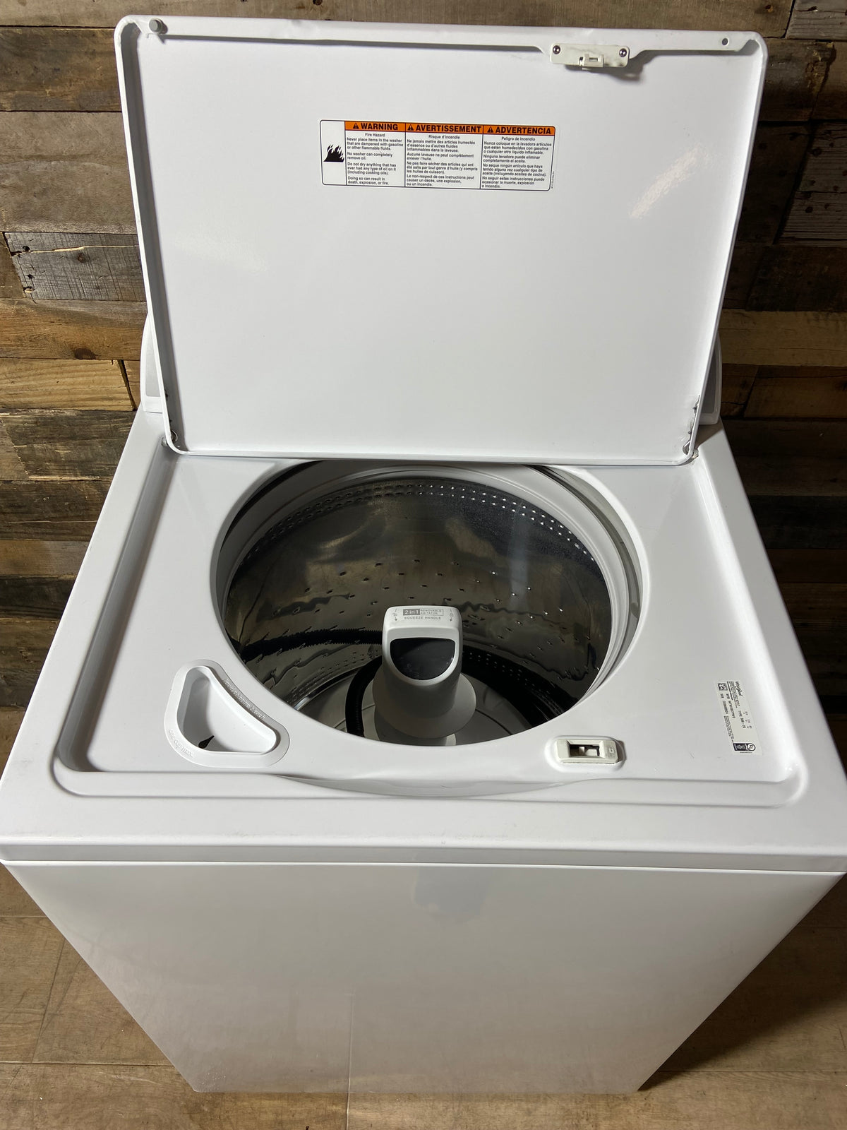Whirlpool Large Capacity 2in1 Removable Agitator Top Load Washer