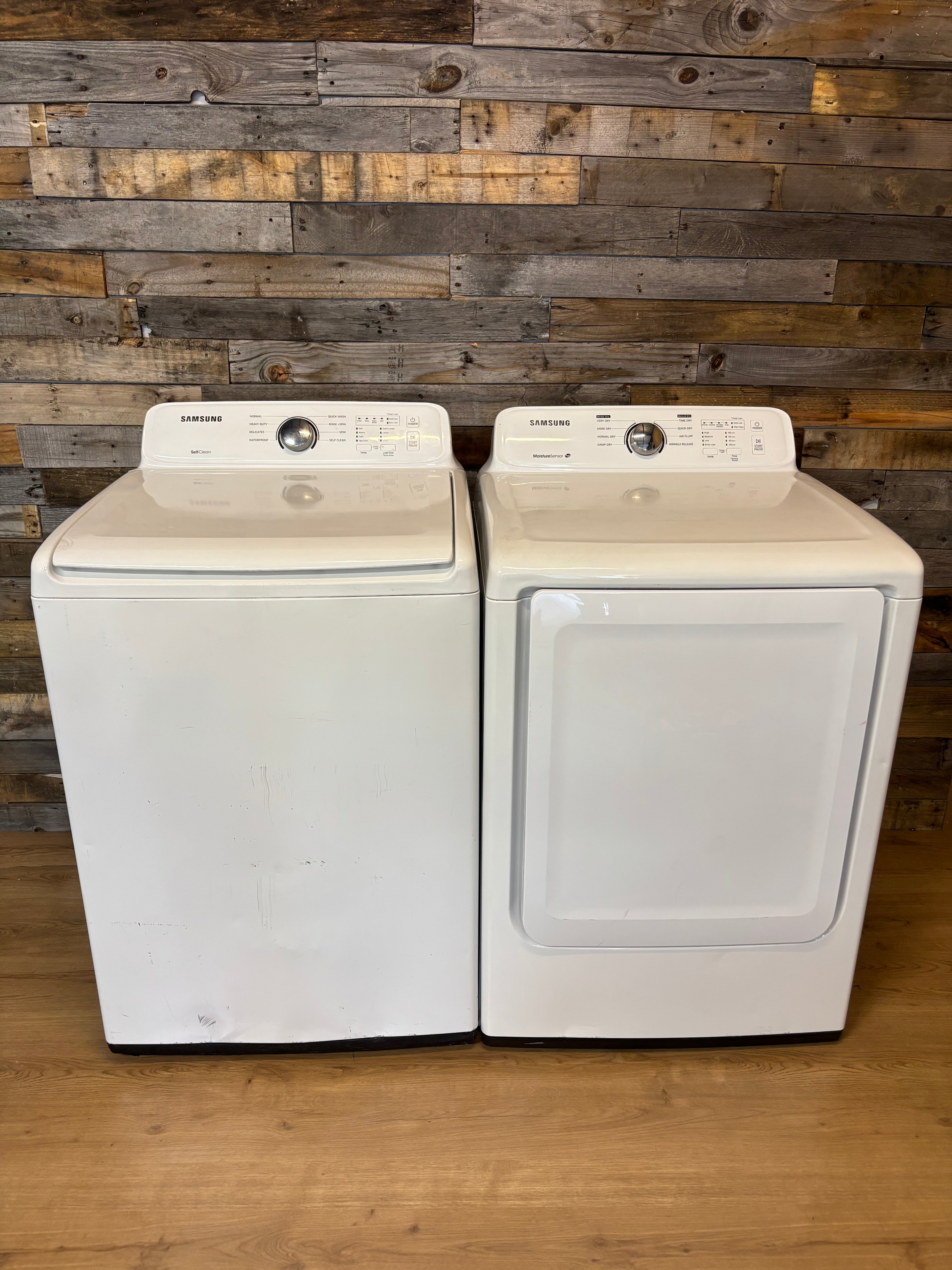Samsung White Top Load Set