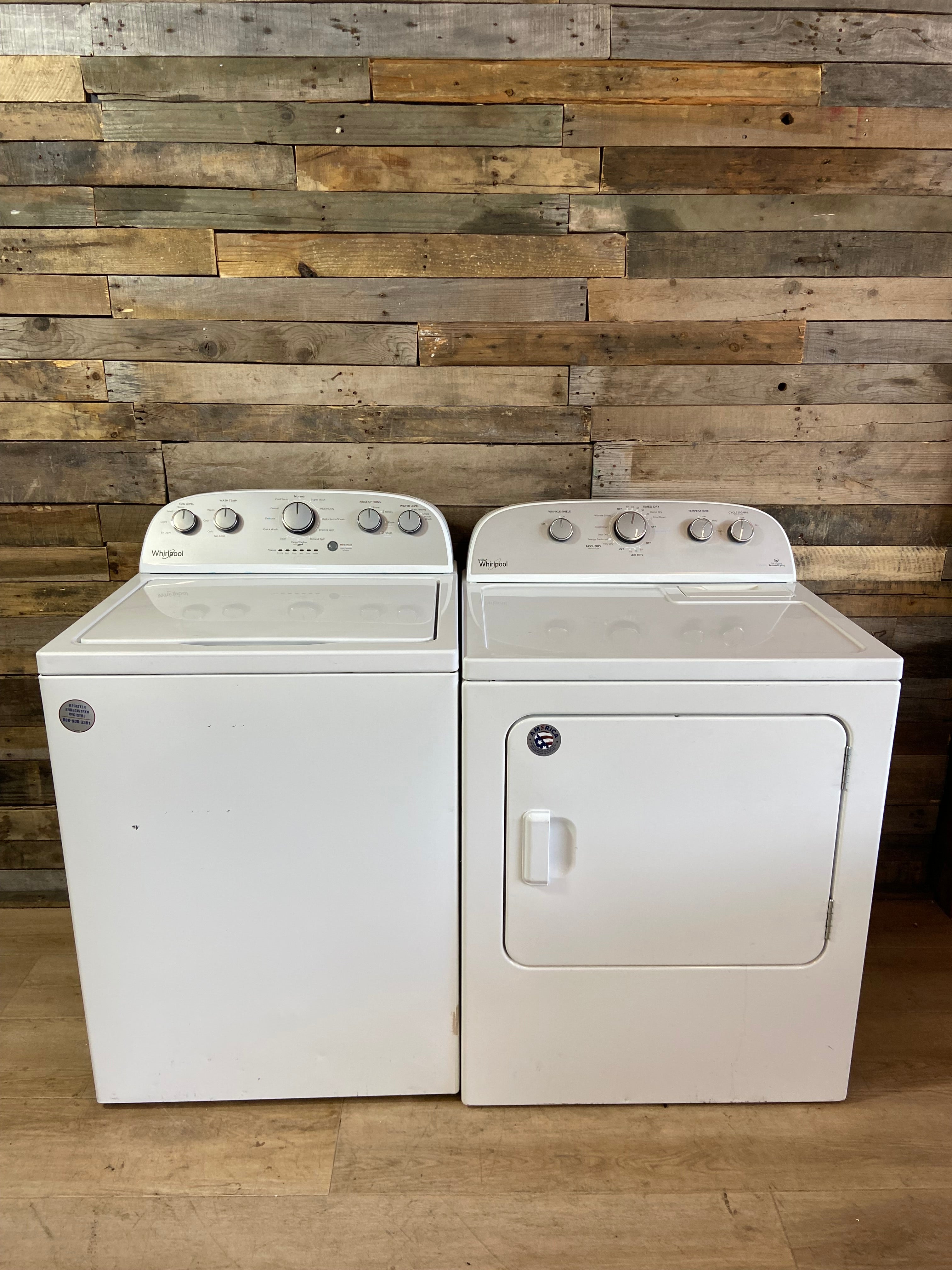 Whirlpool Top Load Washer & Dryer Set
