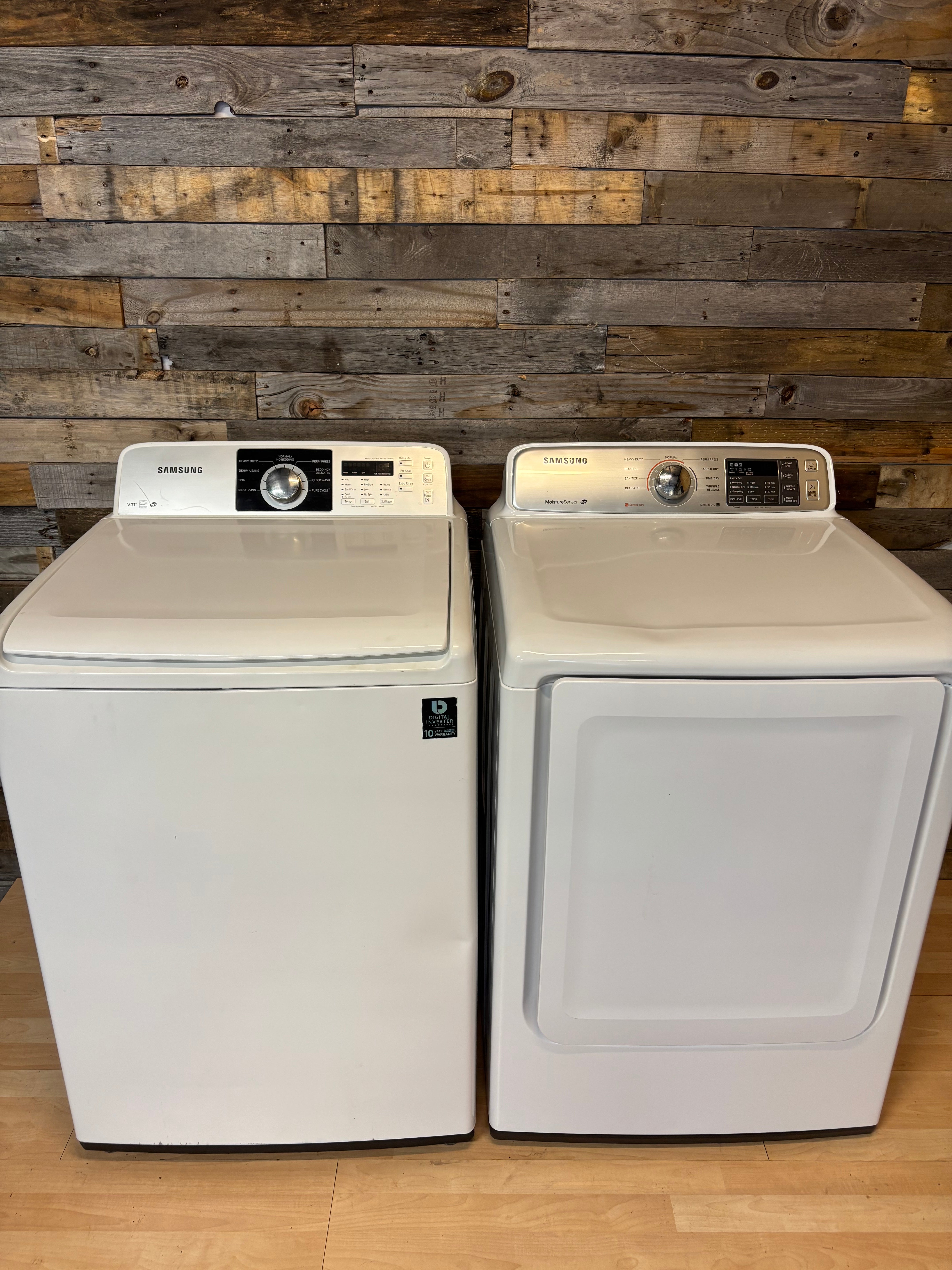 Samsung White Top Load Set