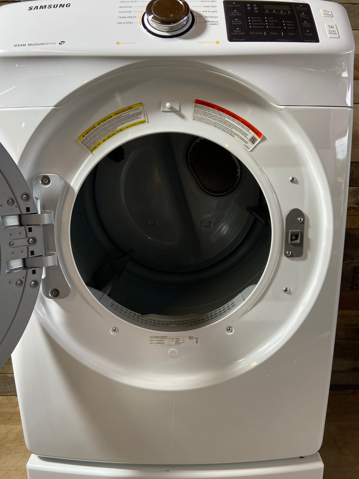 Samsung Front Load Style Large Capacity Dryer With Pedestal